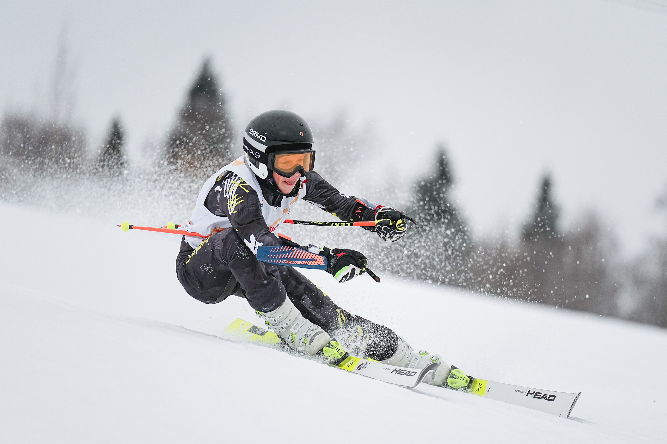 Горные лыжи. Первенство Центрального Федерального Округа. GS U14 Шуколово. Фотограф Студитский Евгений