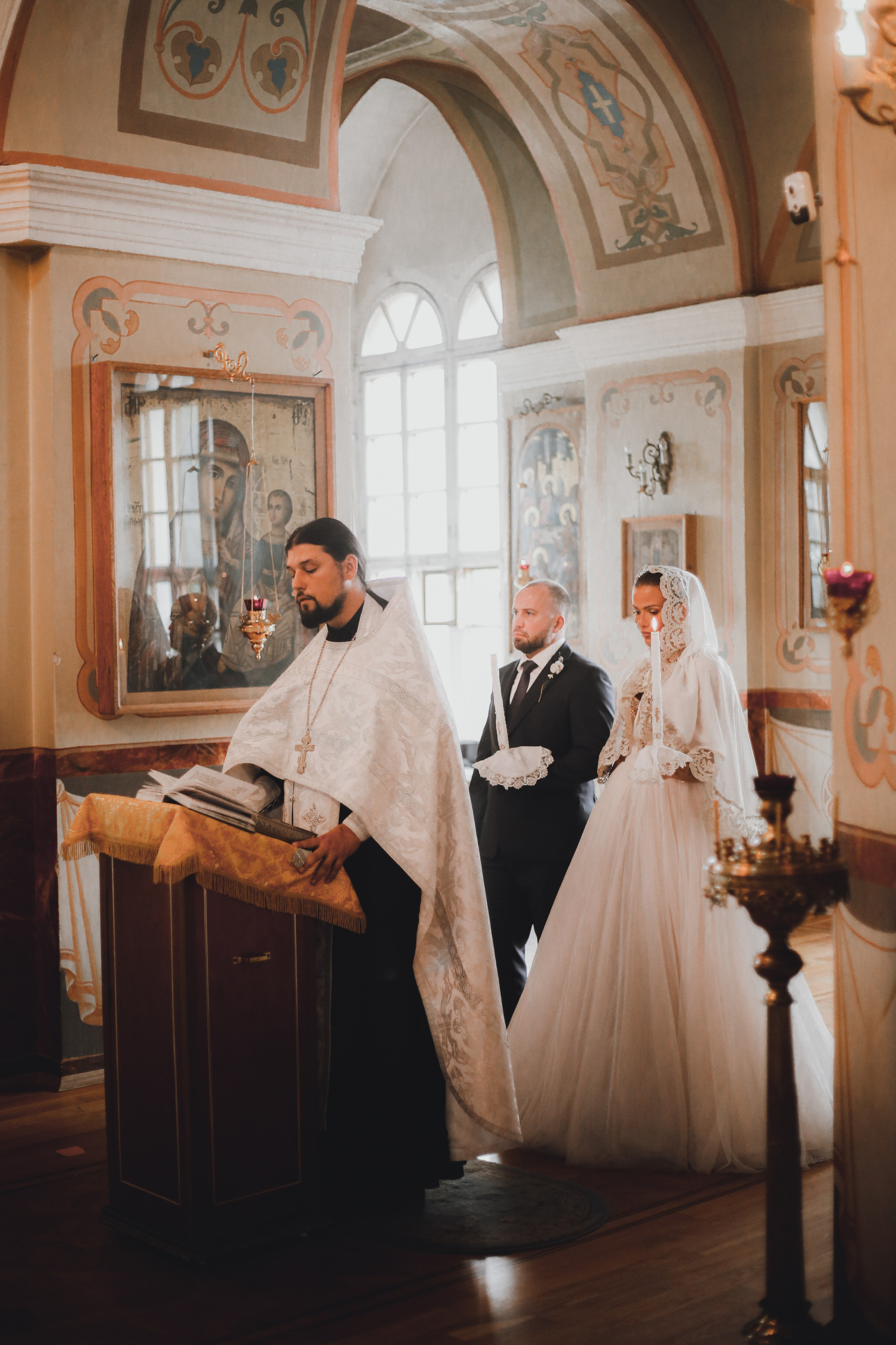 Венчание в Никольском Храме Зеленоград. Фотограф Анастасия Залевская