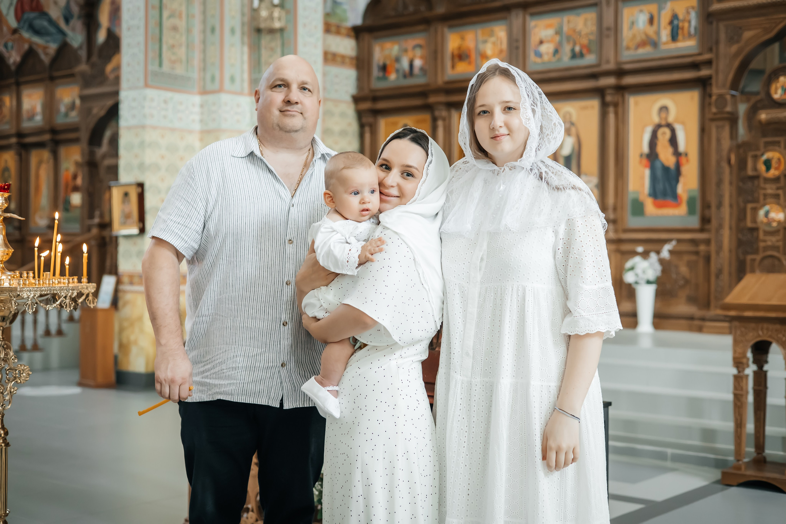 Крещение Платона в Храме Саввы Сторожевского в Измайлове. Фотограф на крещение и венчание Москва  Надежда Баланина