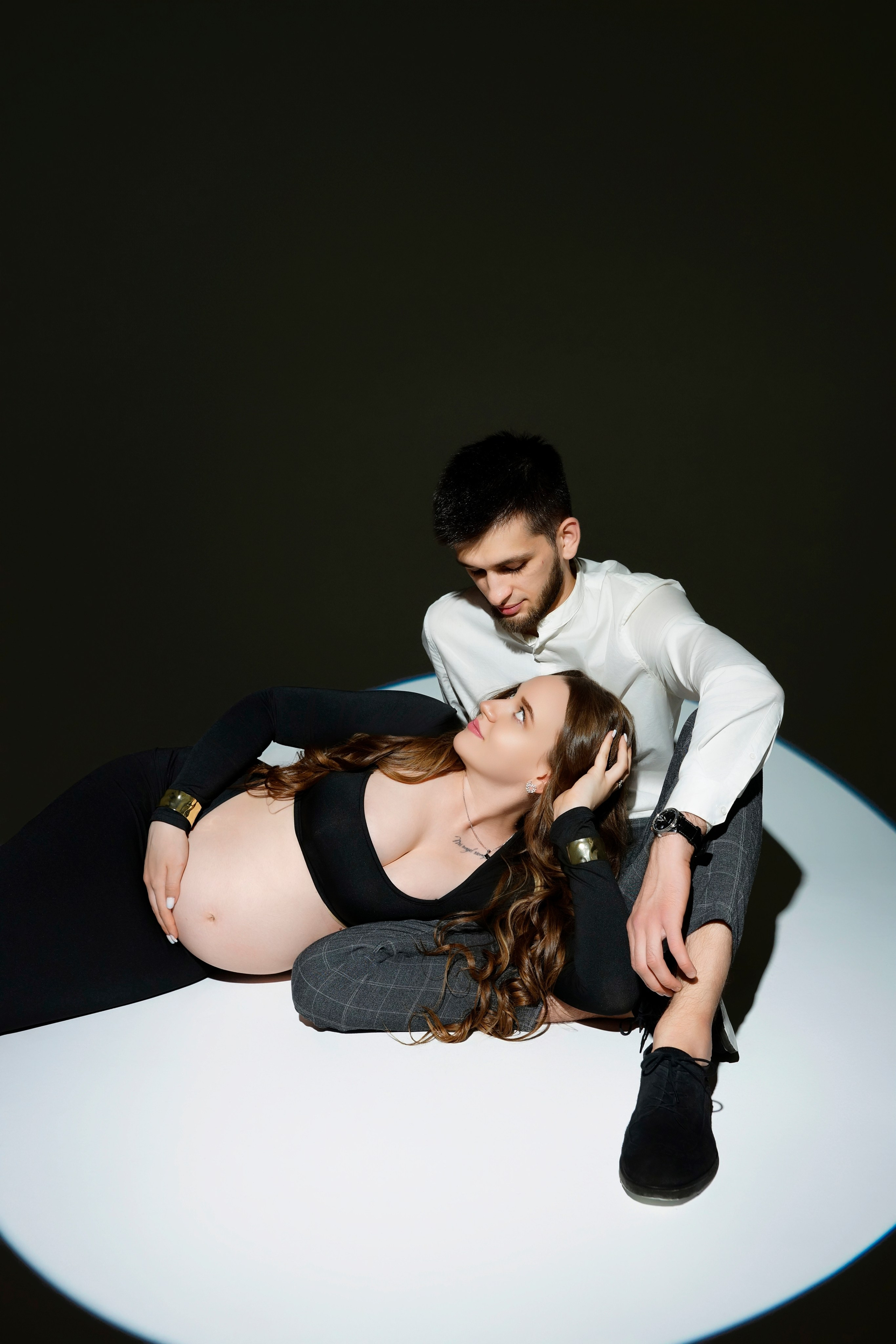 Съёмка беременности в моей фотостудии «НЕБО». Женский фотограф в Химках Алёна Ленёва