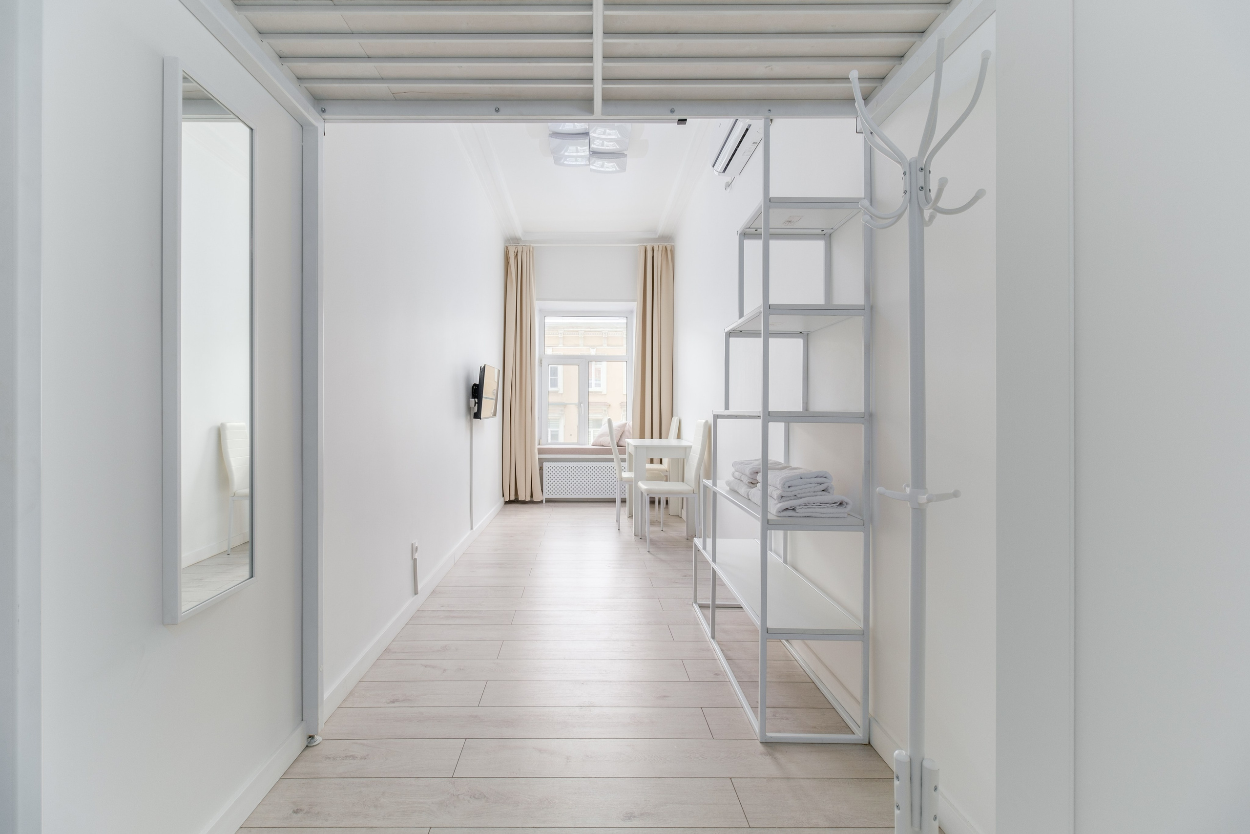 Интерьерная съёмка хостела в Санкт-Петербурге