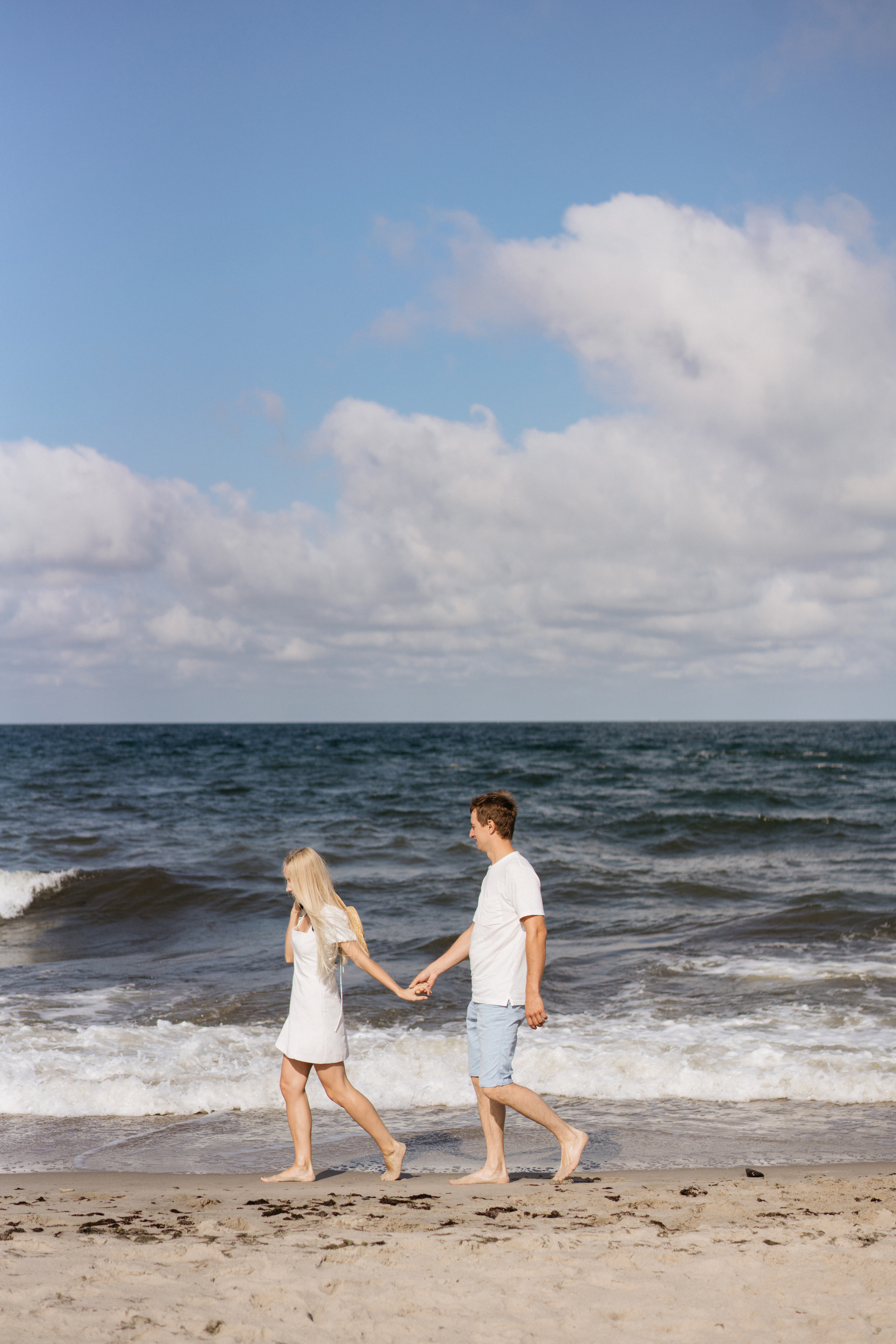 Летняя фотосессия на берегу моря. Свадебный и семейный фотограф в Калининграде Анастасия Гриценко