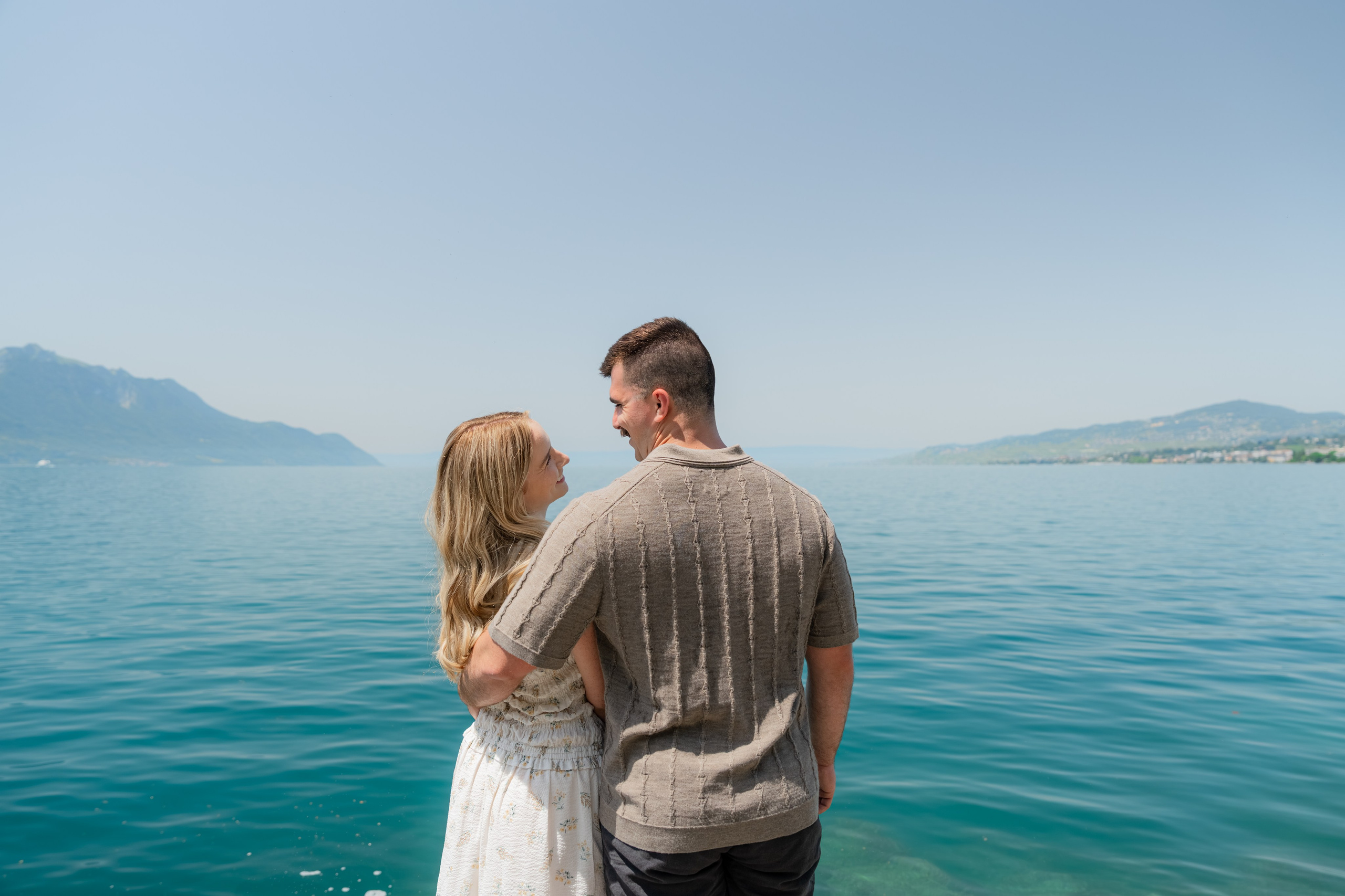 Brooklyn & Dakota | Proposal Montreux. Профессиональный свадебный фотограф в Женеве и Швейцарии | Таня Вовчецкая