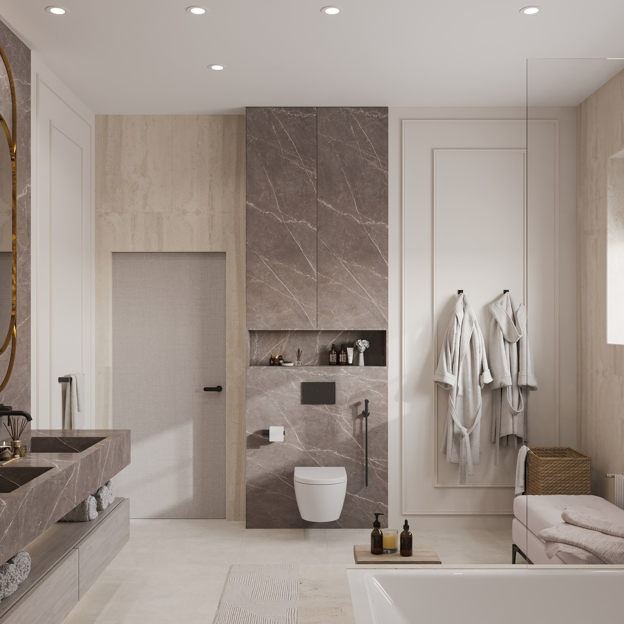 Второй этаж 2-х этажного дома. Интерьерный 3Д Визуализатор Маргарита Оберемко