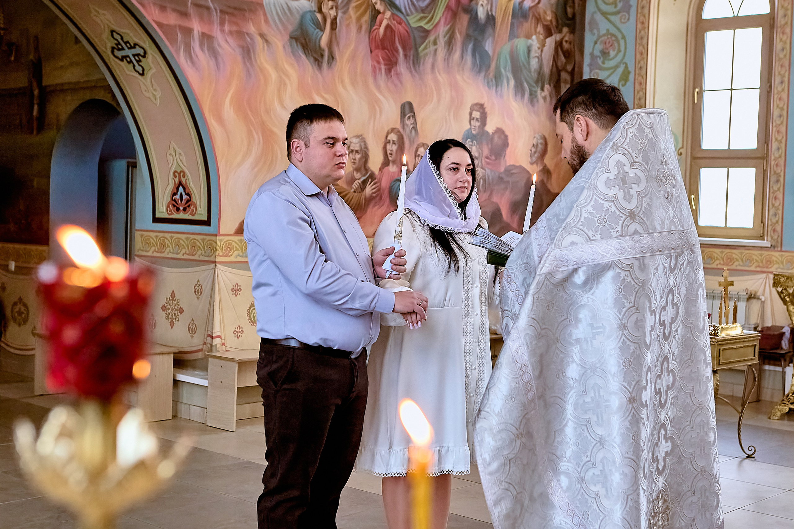 Таинство Венчание в храме Преподобного Серафима Саровского в Дзержинске