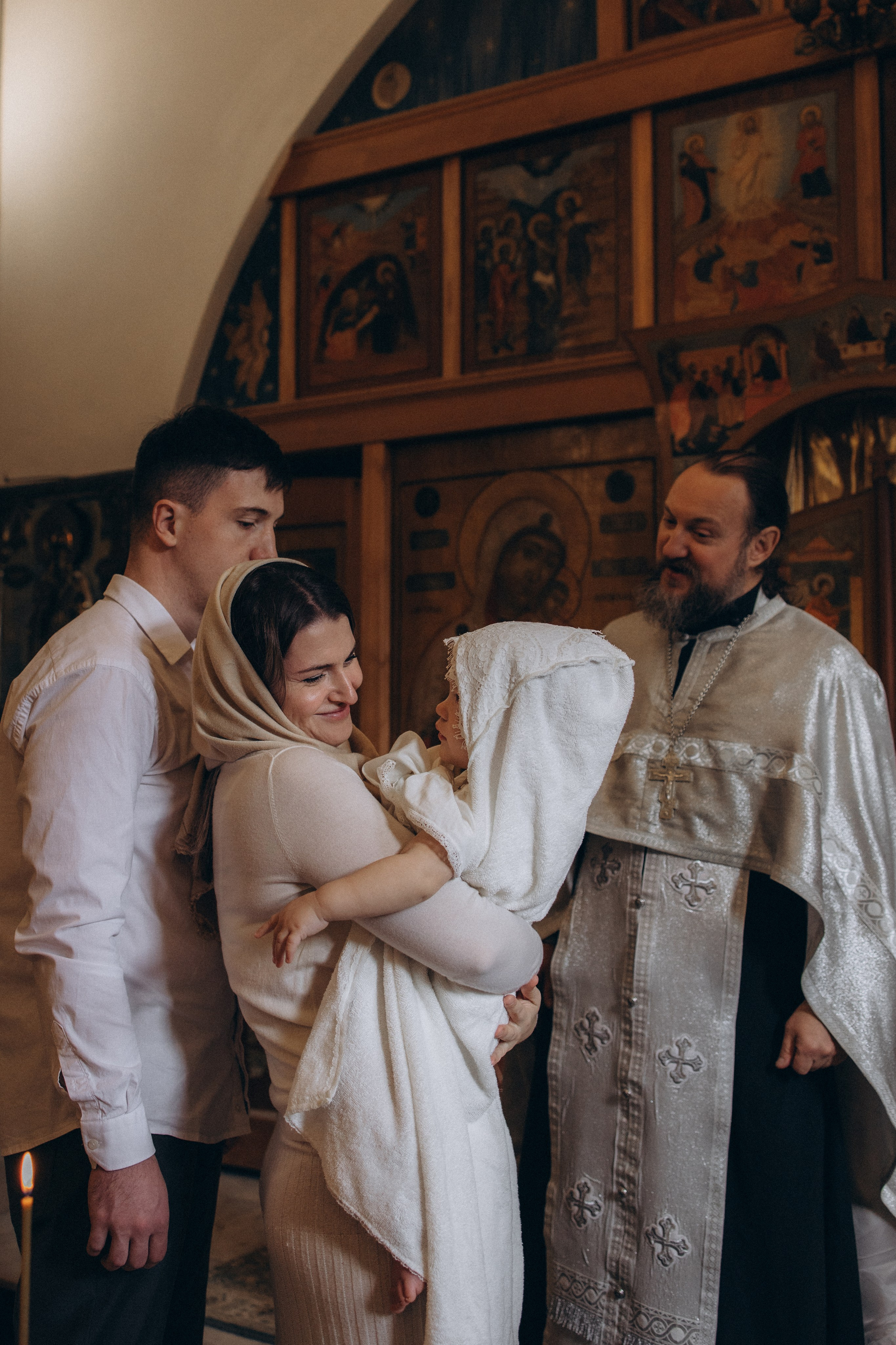 Крещение Надежды. Семейный фотограф Москва Наталия Осьмакова