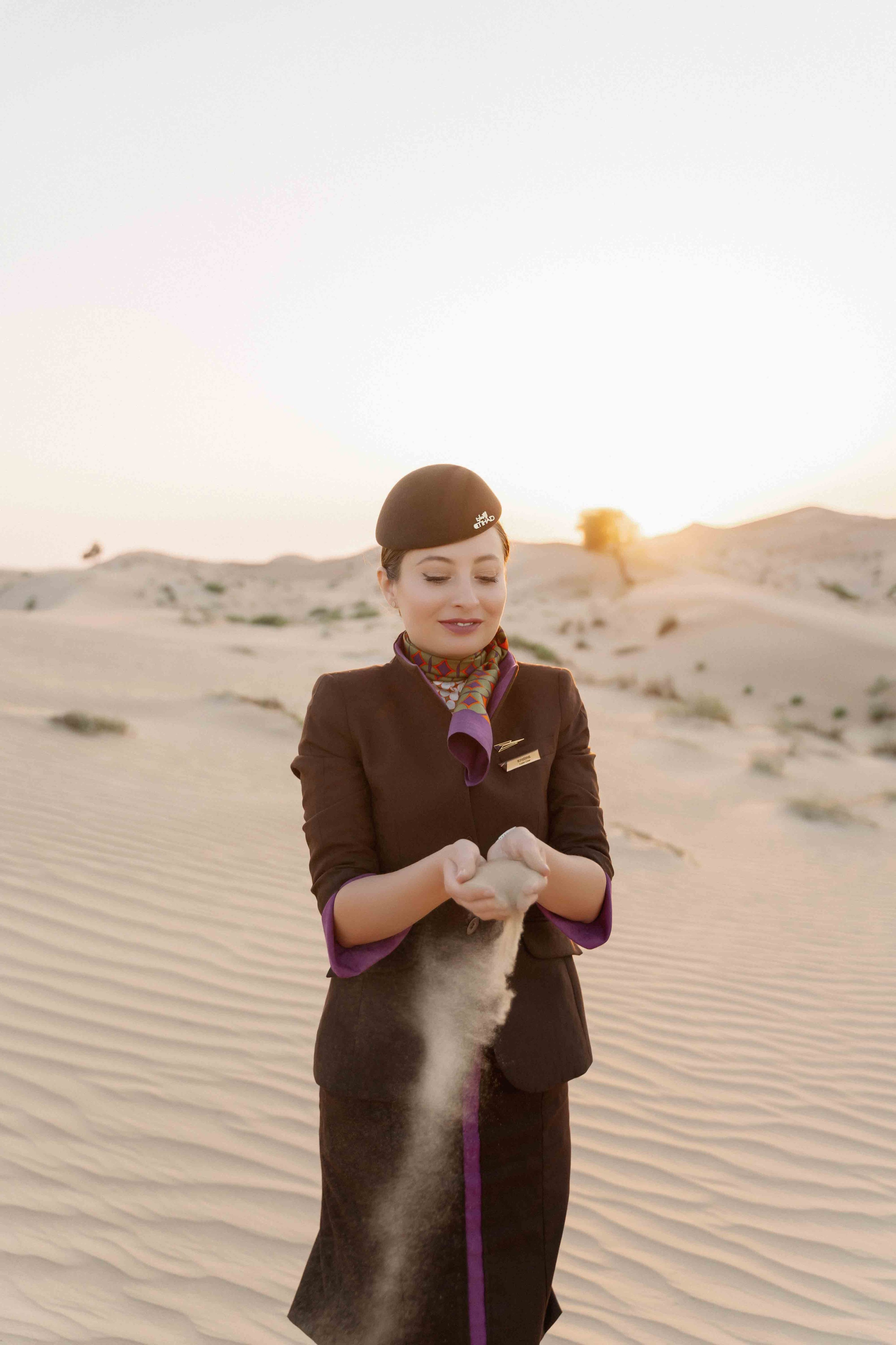 Стюардессы etihad в пустыне. Фотограф и видеограф в Москве и Абу Даби Мария Кулагина