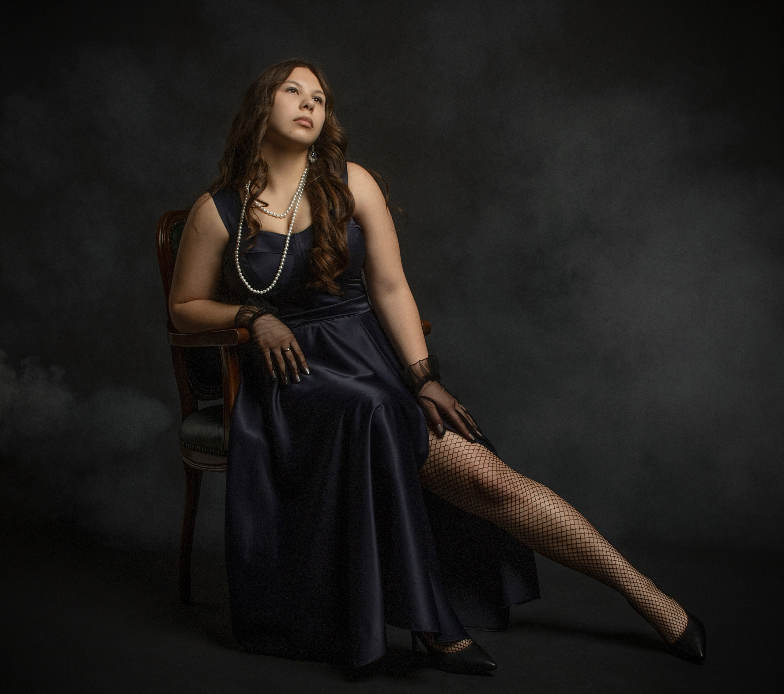 Студийная фотосессия в ретро стиле