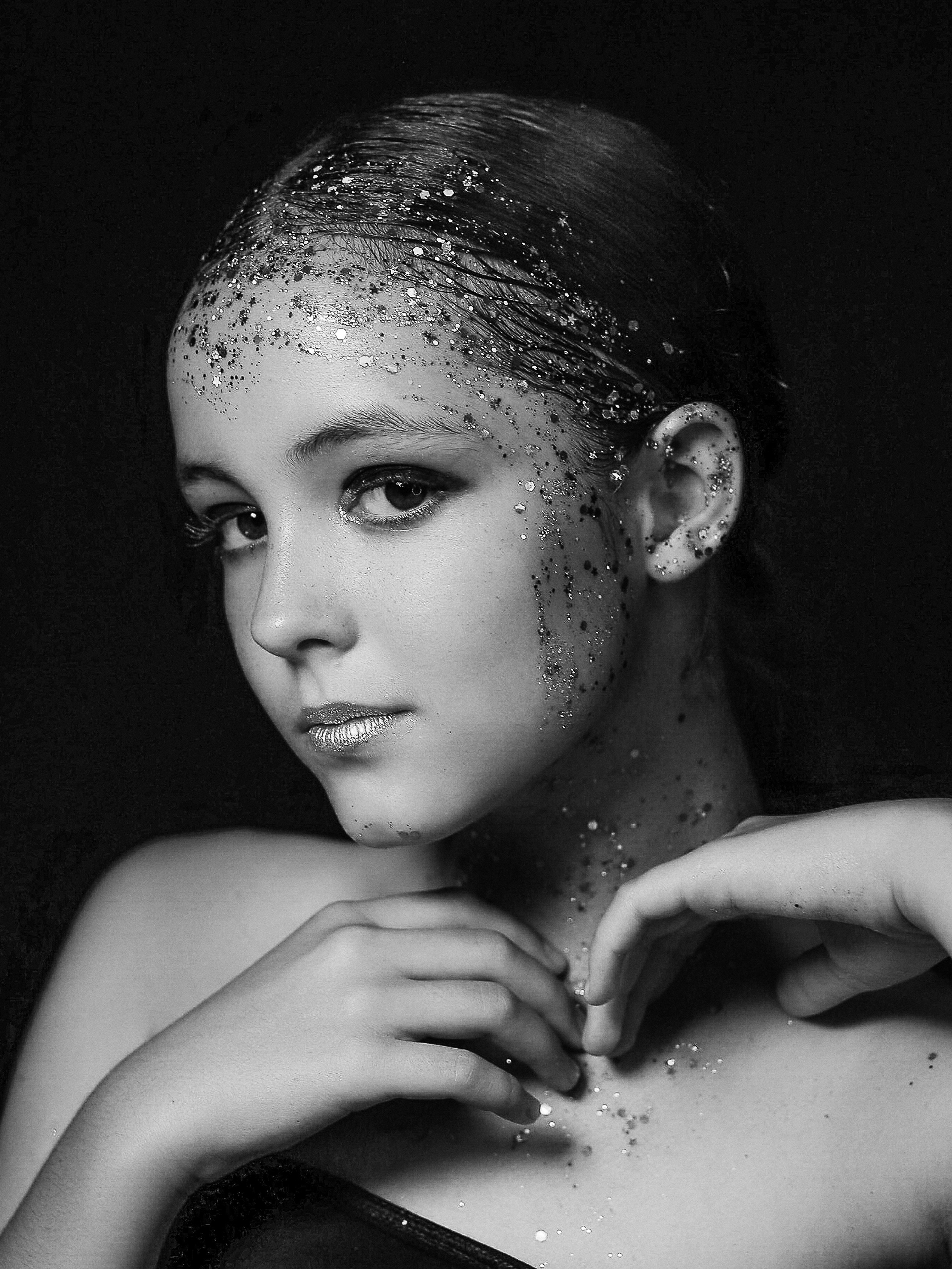 Портреты с глитер. Фотограф Юлия Мальцева