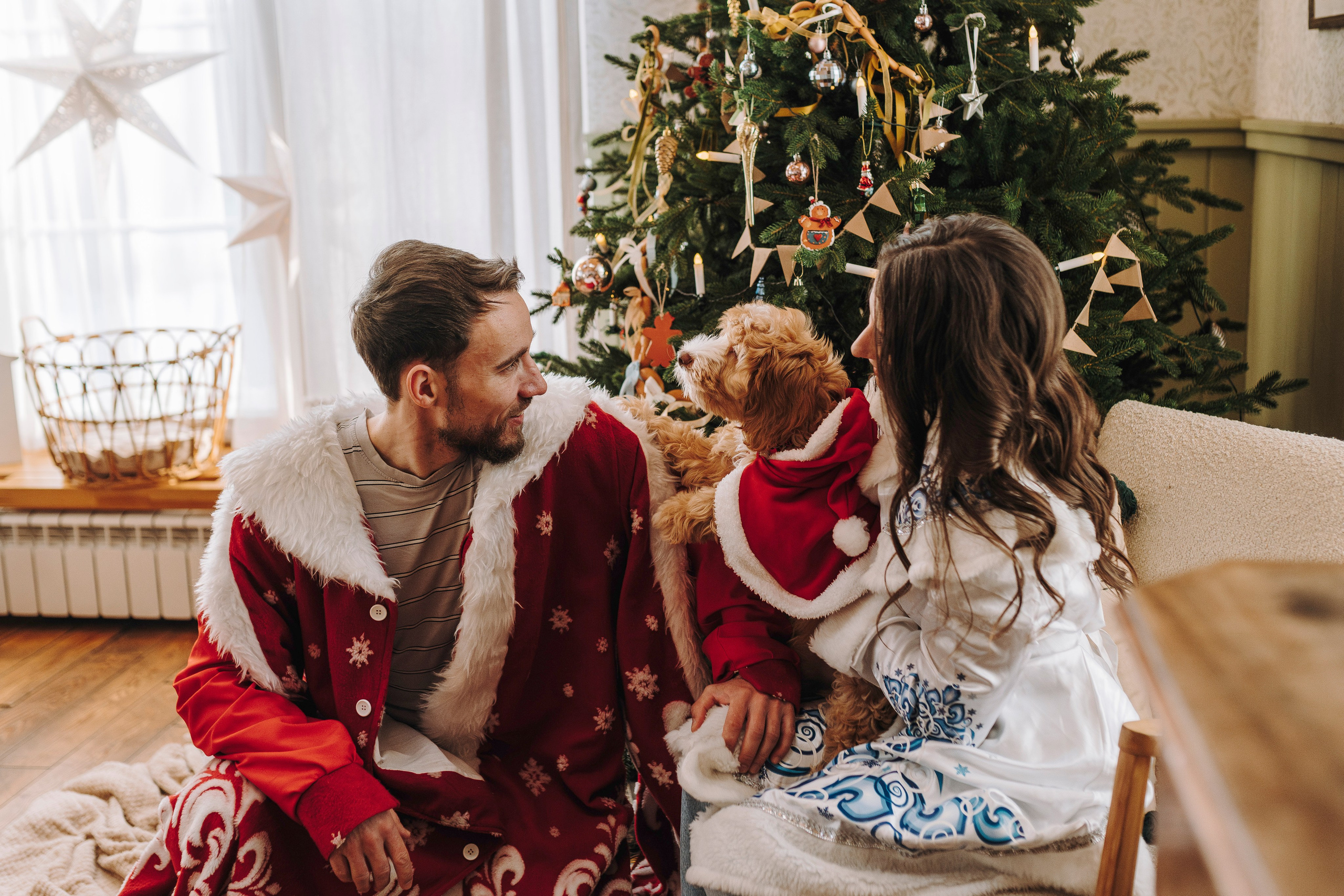 Мёрфи, Таня и Антон. Фотограф анималист в Спб недорого Олеся Майорова