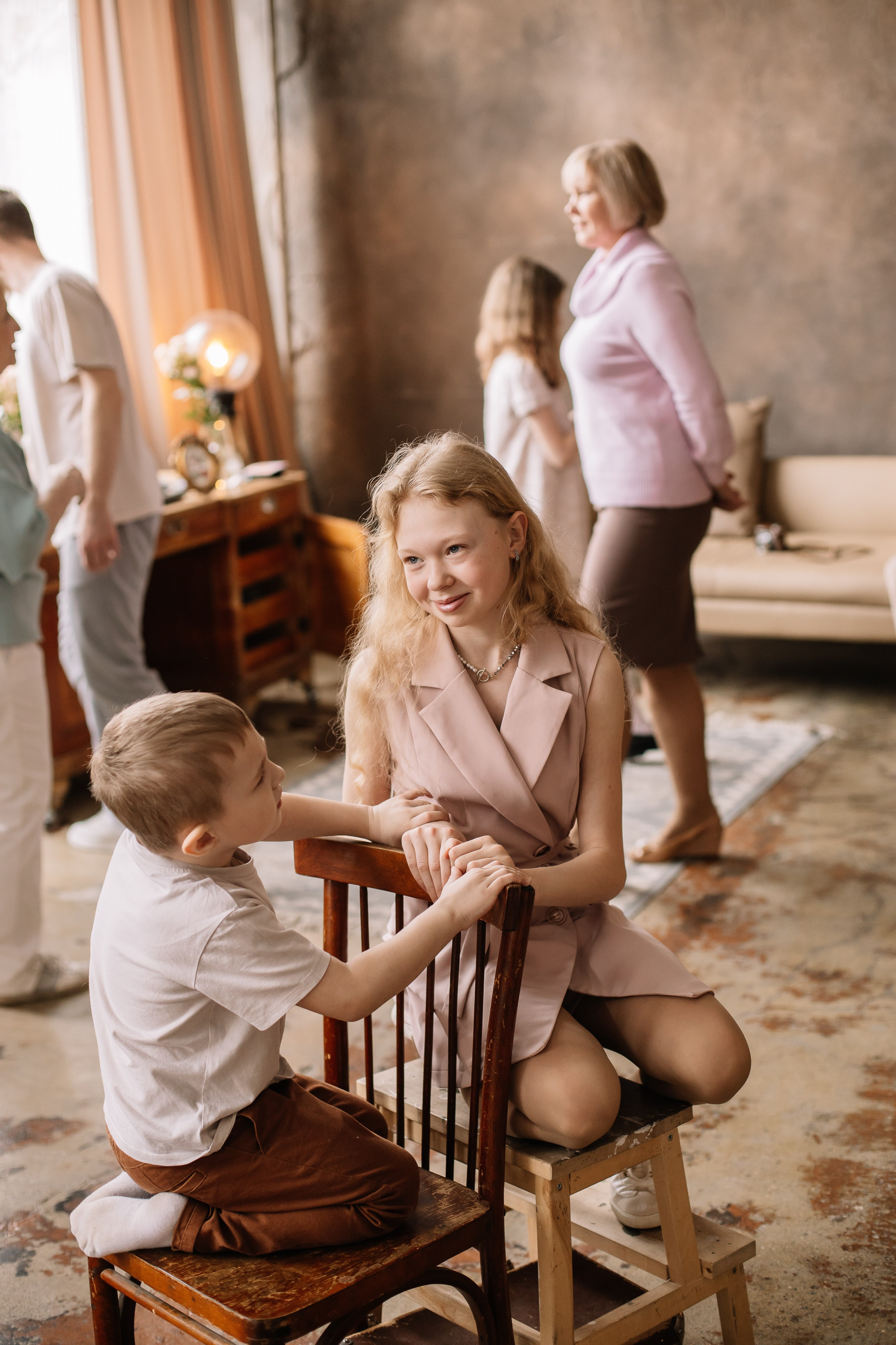 Наталья с большой семьей. Семейный фотограф Трусова Евгения в Екатеринбурге