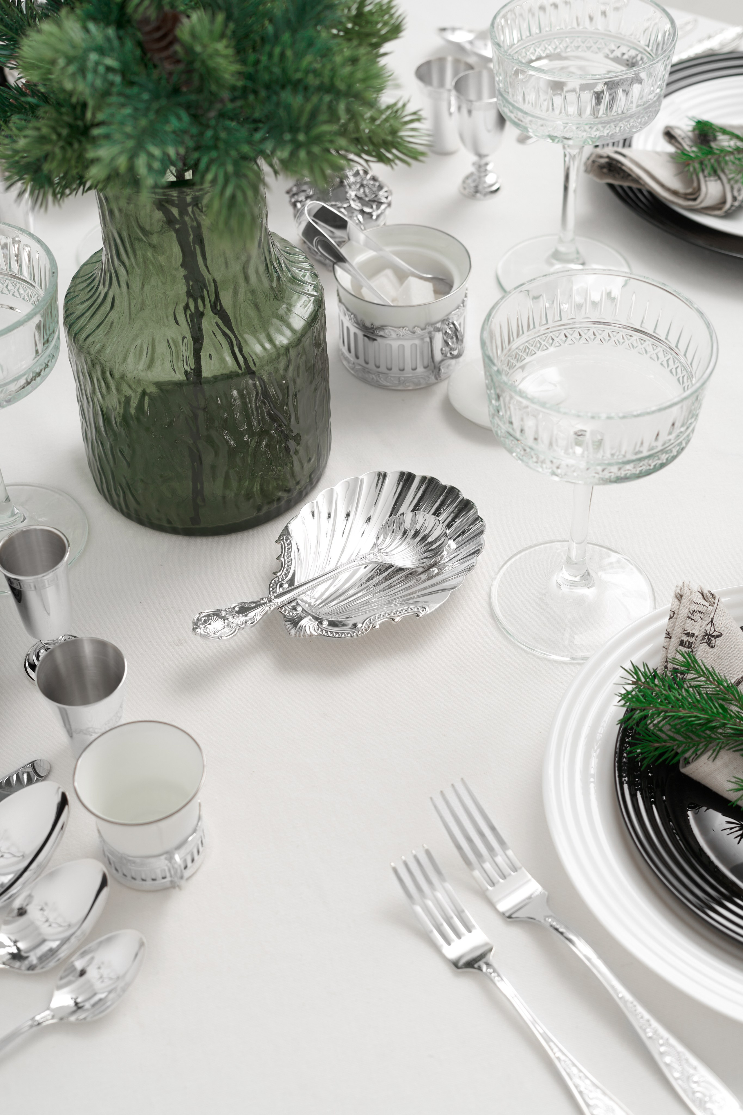 приборы столовые серебро