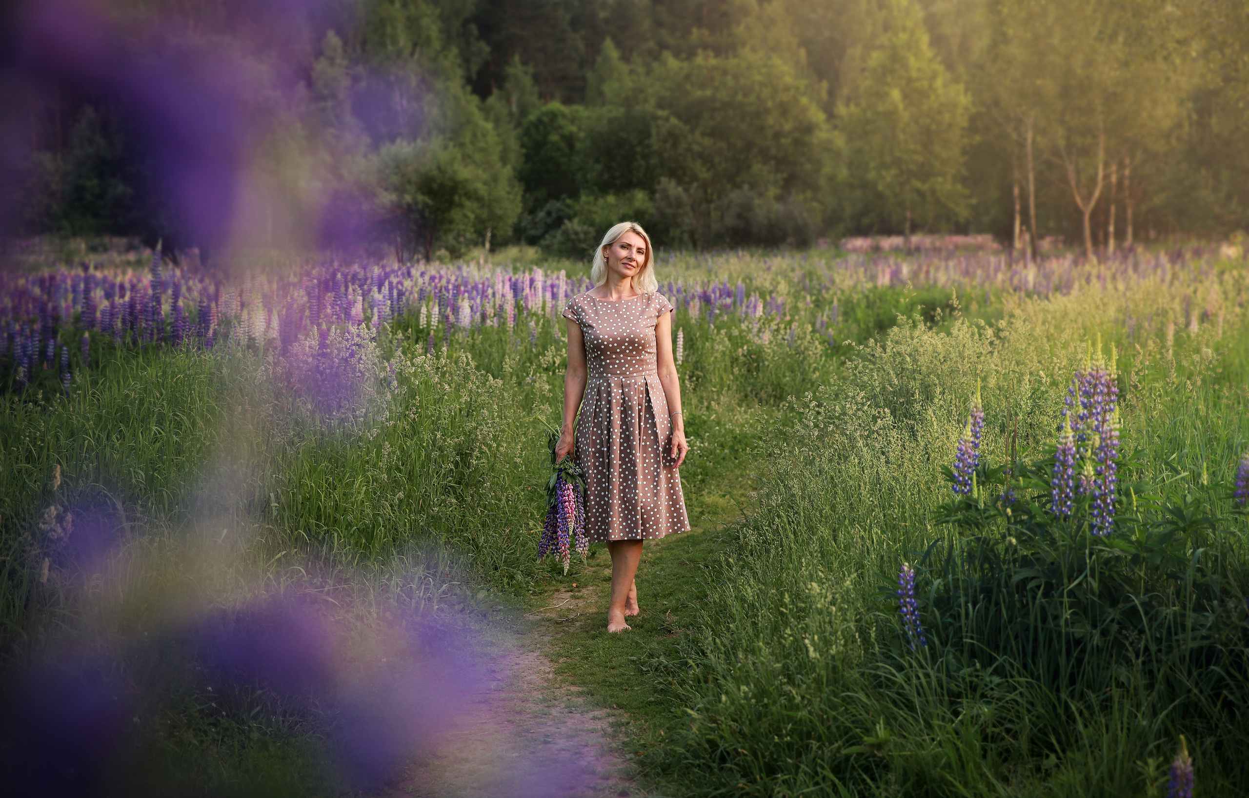 Фотосессия в цветах. Фотограф в Железнодорожном и Балашихе