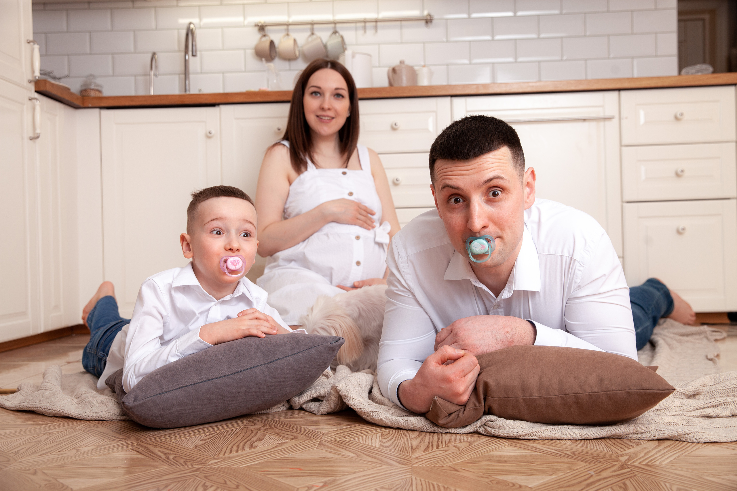 Смешная семейная фотография