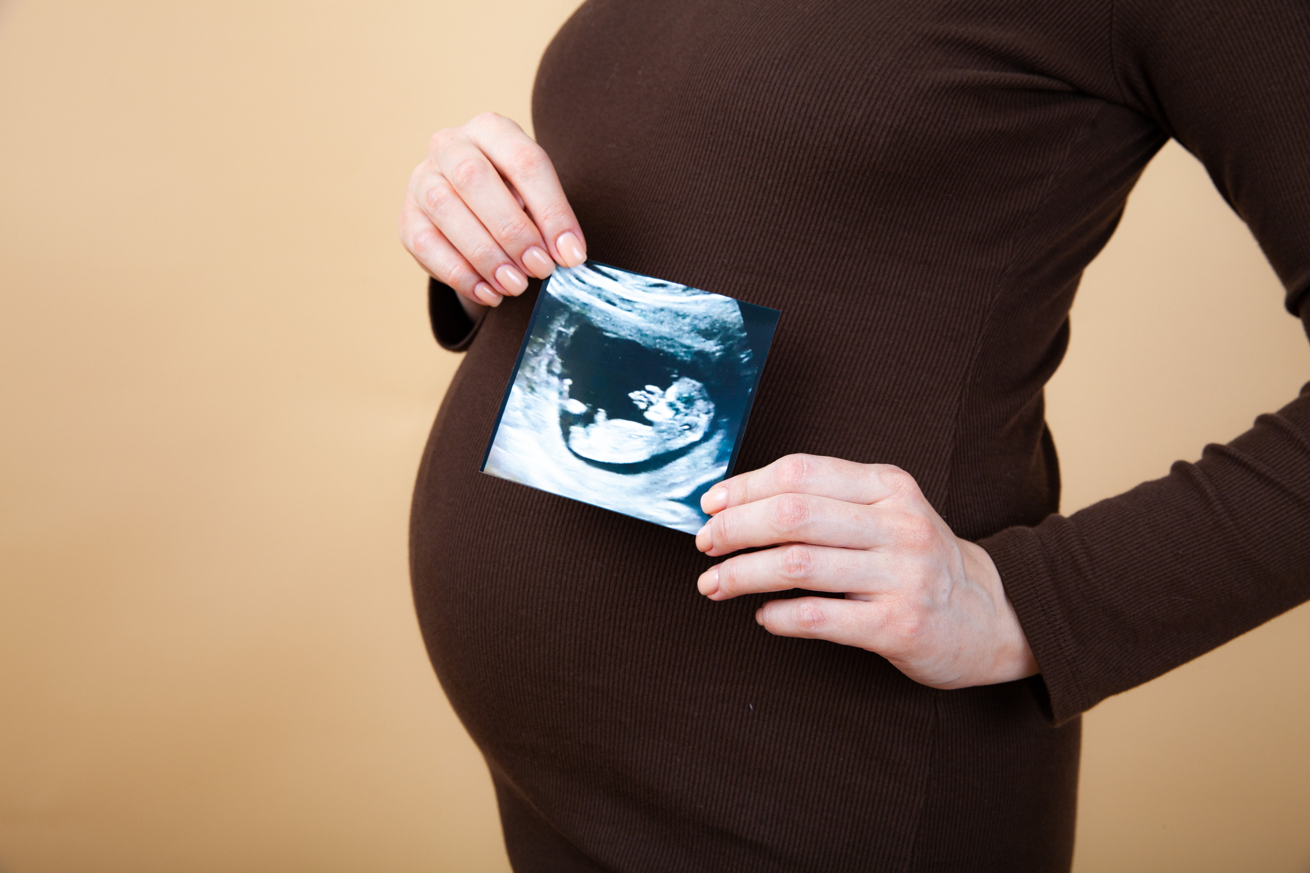 Фото со снимком узи