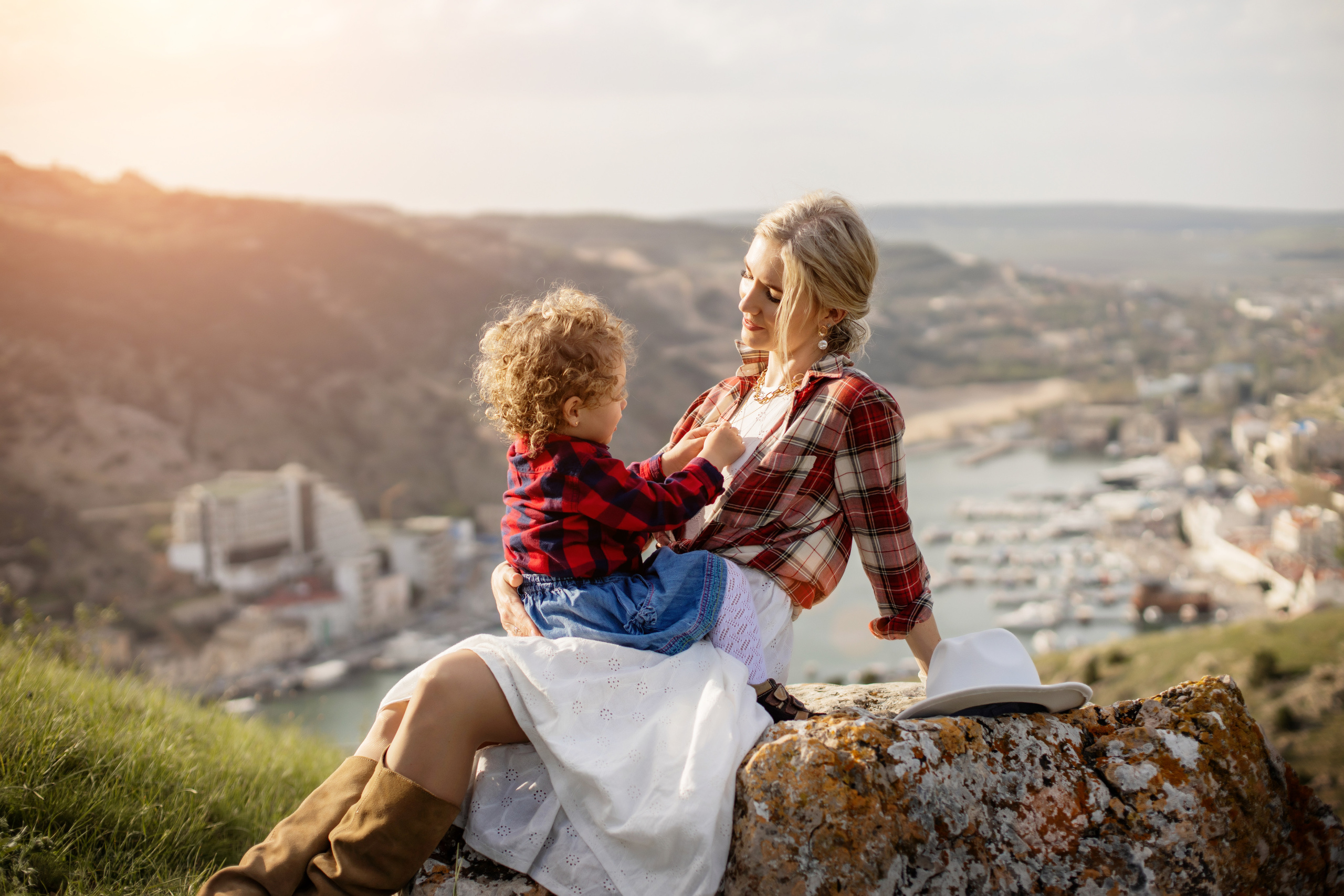 мама на закате