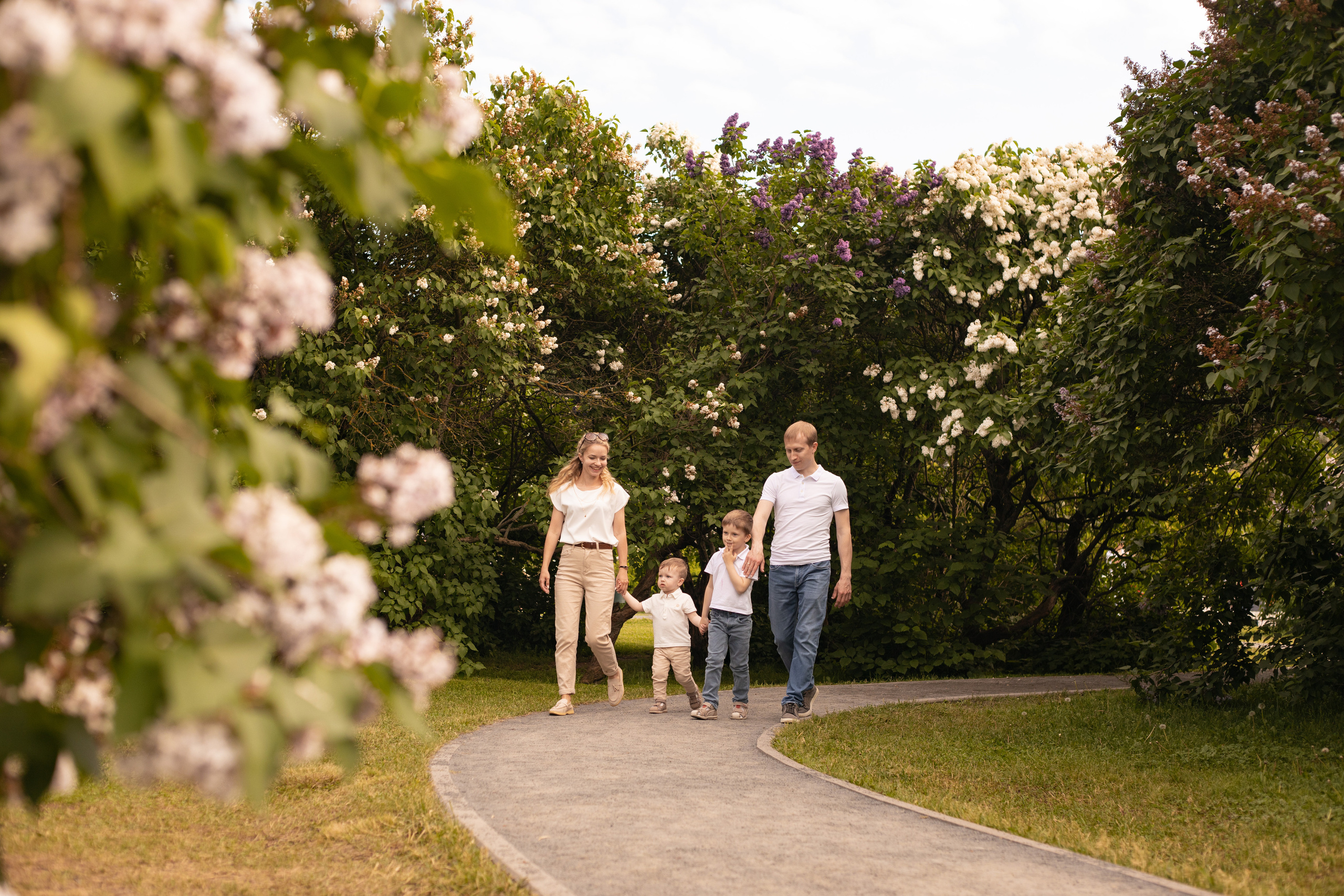 идут по тропинке