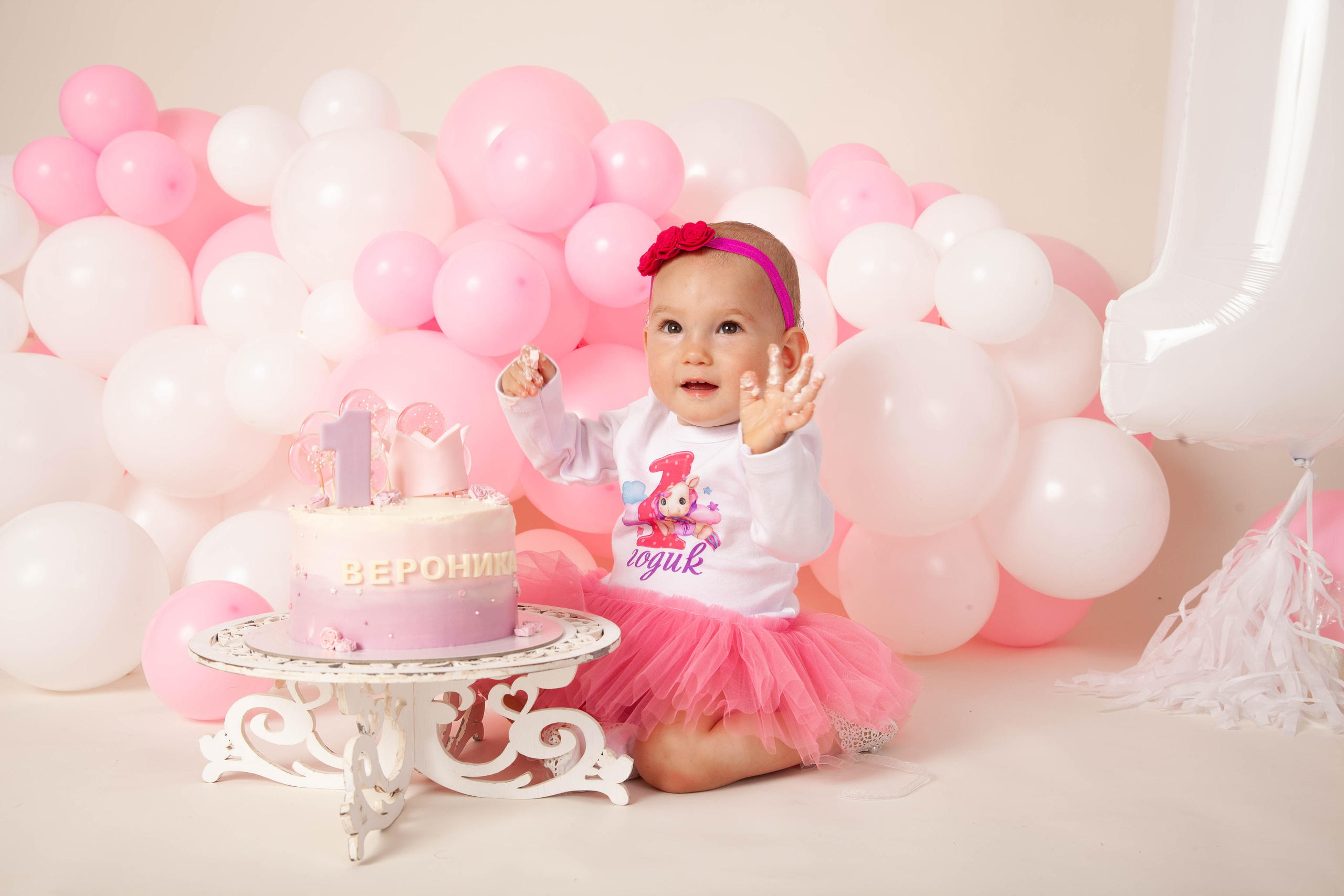 Праздничная фотосессия годовасия. Фотограф в Железнодорожном и Балашихе