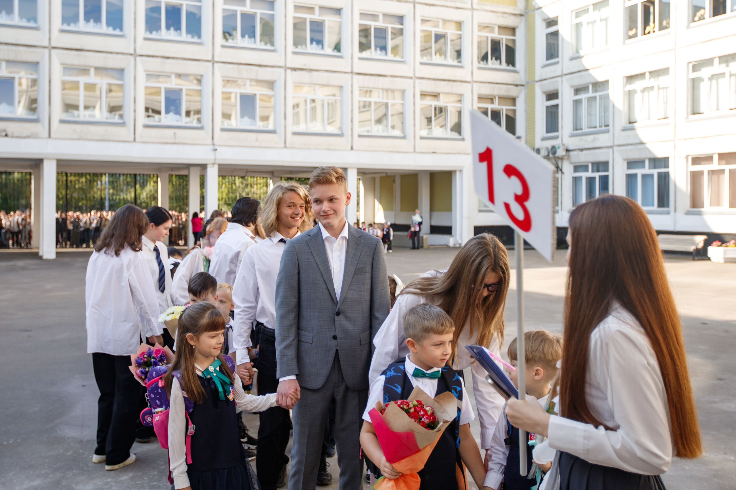 1 сентября / 1 класс / Гимназия № 1558 / г. Москва. Детский и семейный фотограф Мария Киселёва. Москва