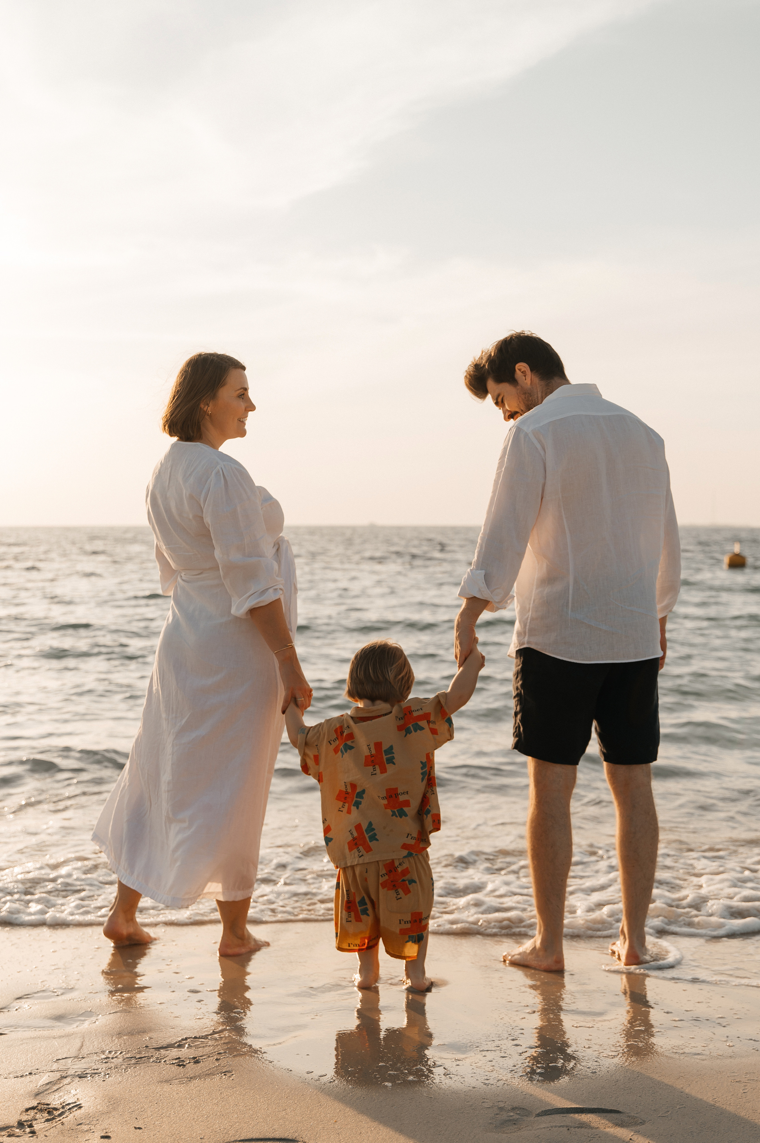 Sunset on the beach. Wedding and family photographer in Dubai Vasilii Albul