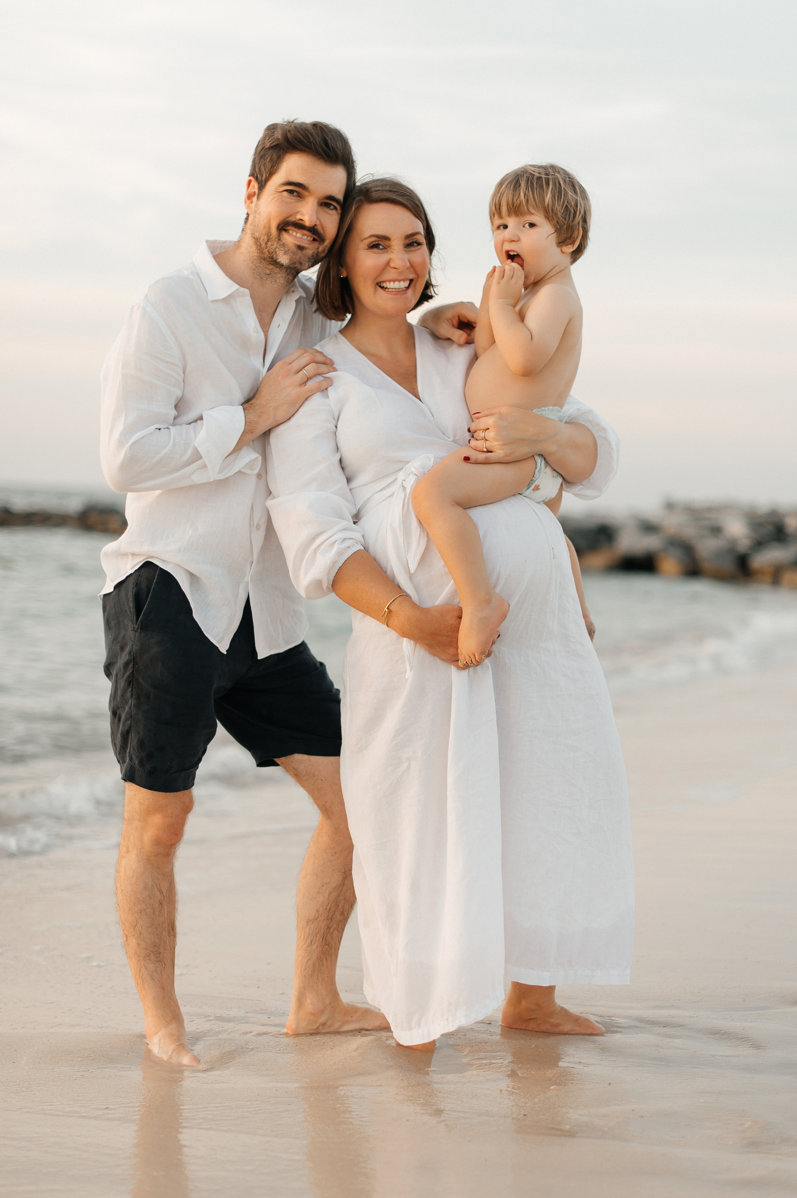 Sunset on the beach. Wedding and family photographer in Dubai Vasilii Albul