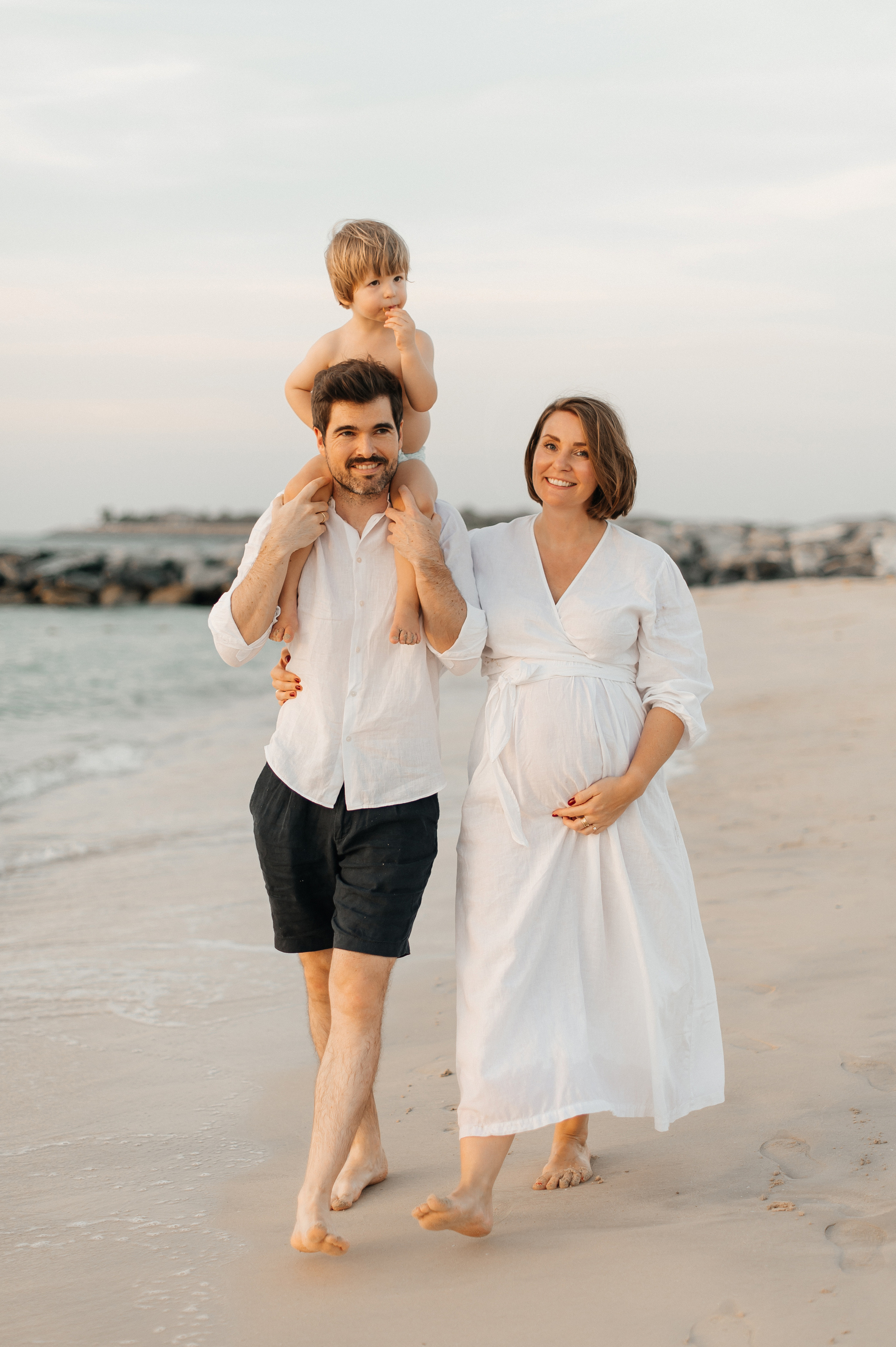 Sunset on the beach. Wedding and family photographer in Dubai Vasilii Albul