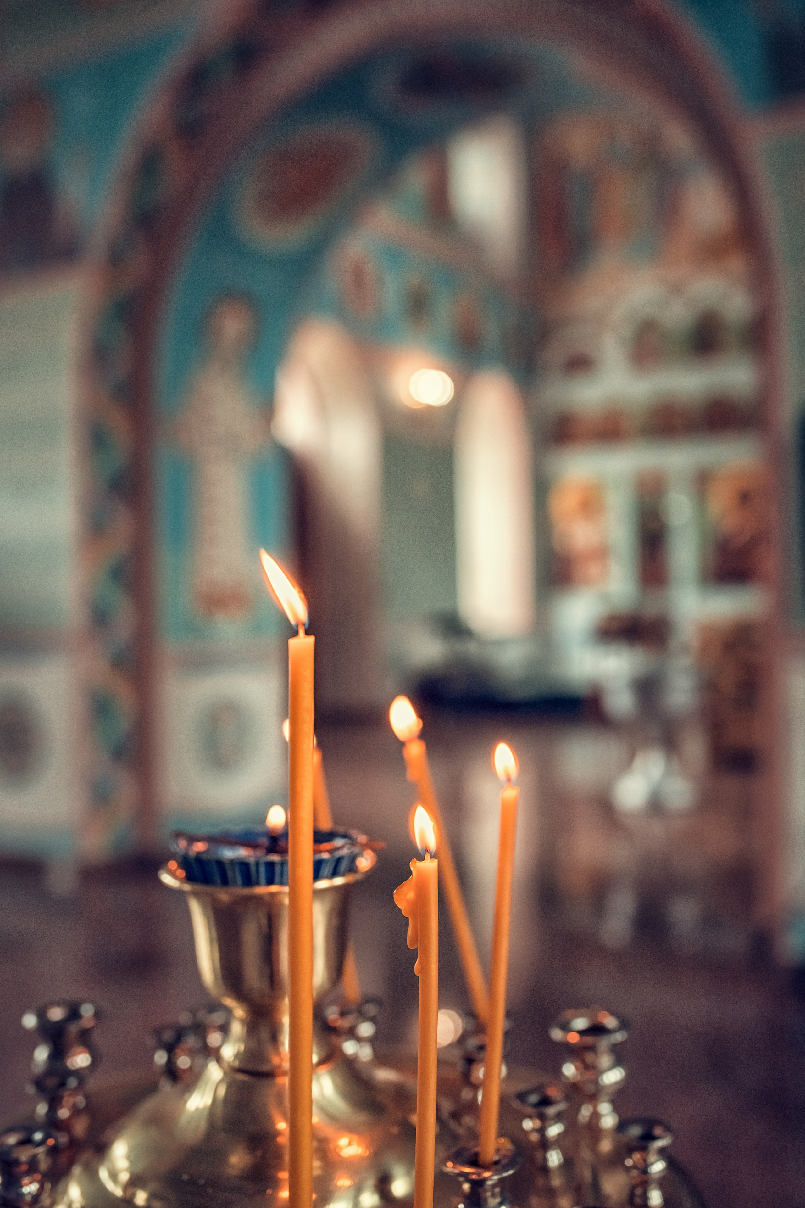 Таинство крещения Евы в храме Успения Пресвятой Богородицы в г. Богородск. Екатерина Крапивина фотограф церковных Таинств в Нижний Новгороде