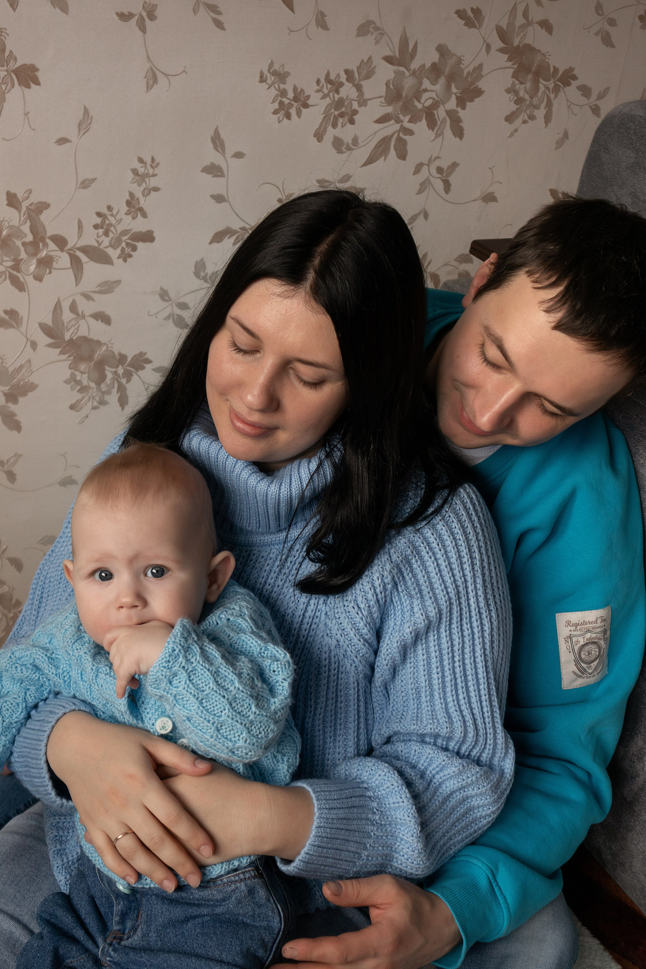 Евгения, Борис и Левушка (домашняя). Детский и семейный фотограф Юлия Полянина