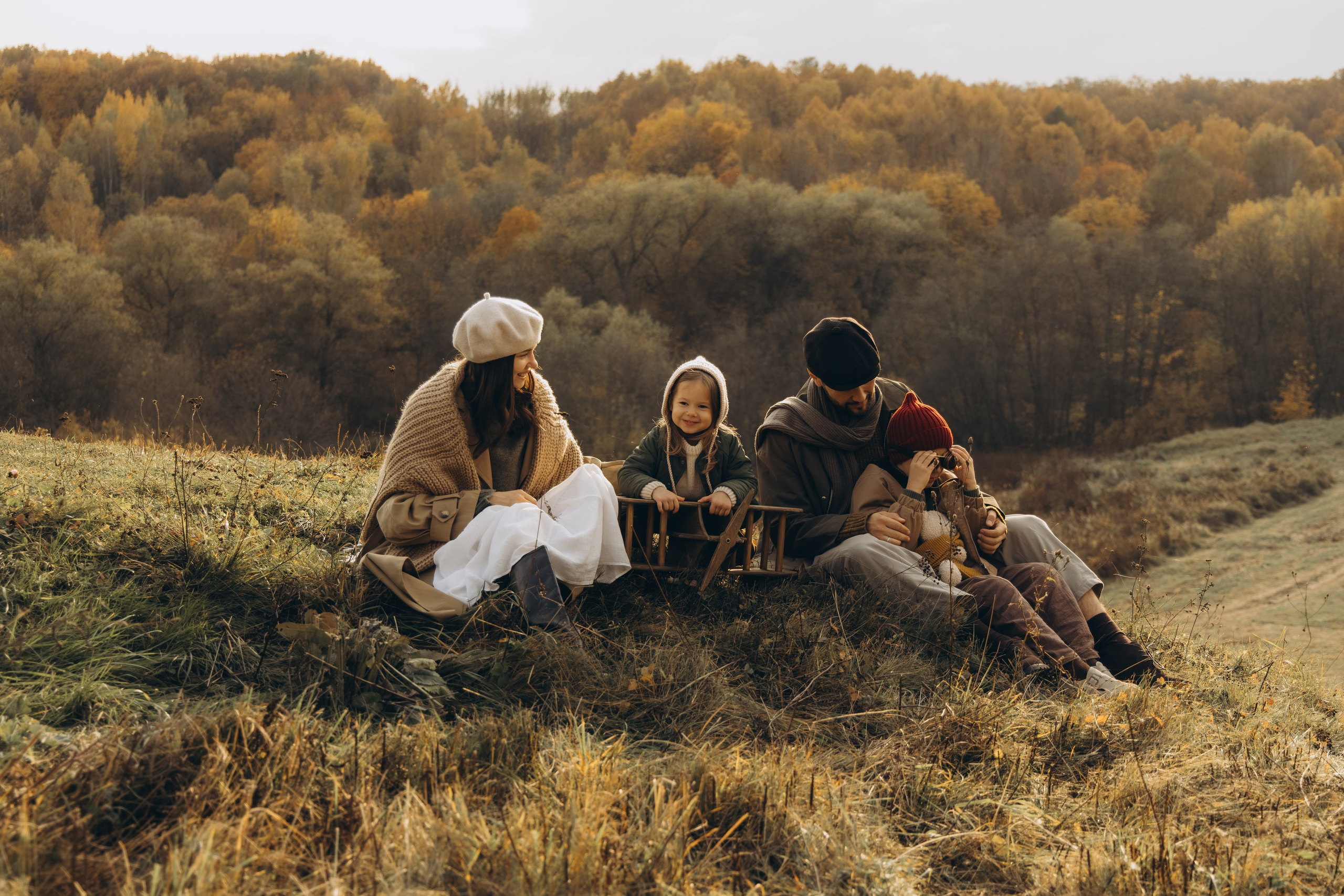Теплая осенняя история. Семейный фотограф в Москве Лоншакова Кристина