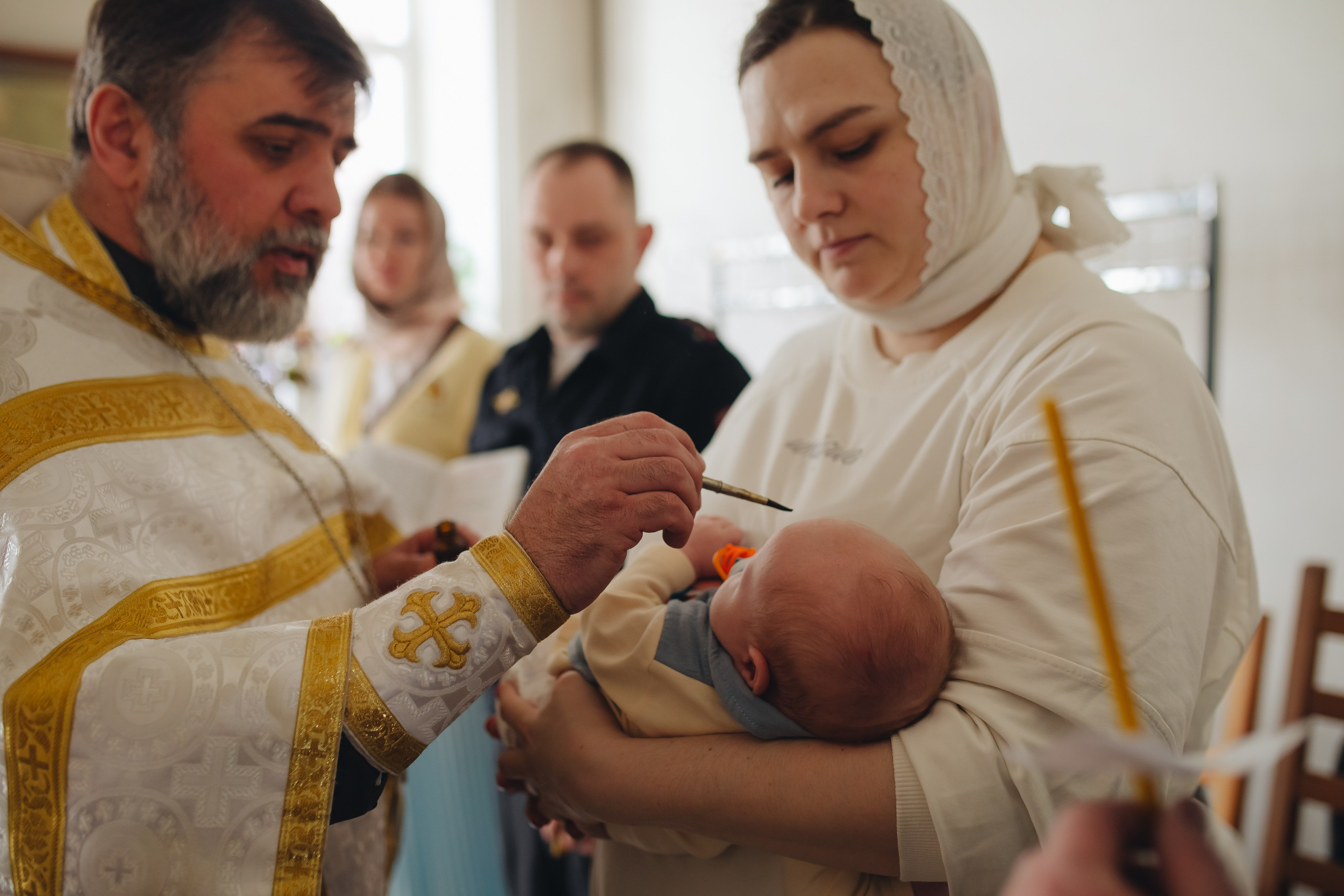 Крещение в светлом Храме. Семейный и детский фотограф в Москве Дорогова Екатерина