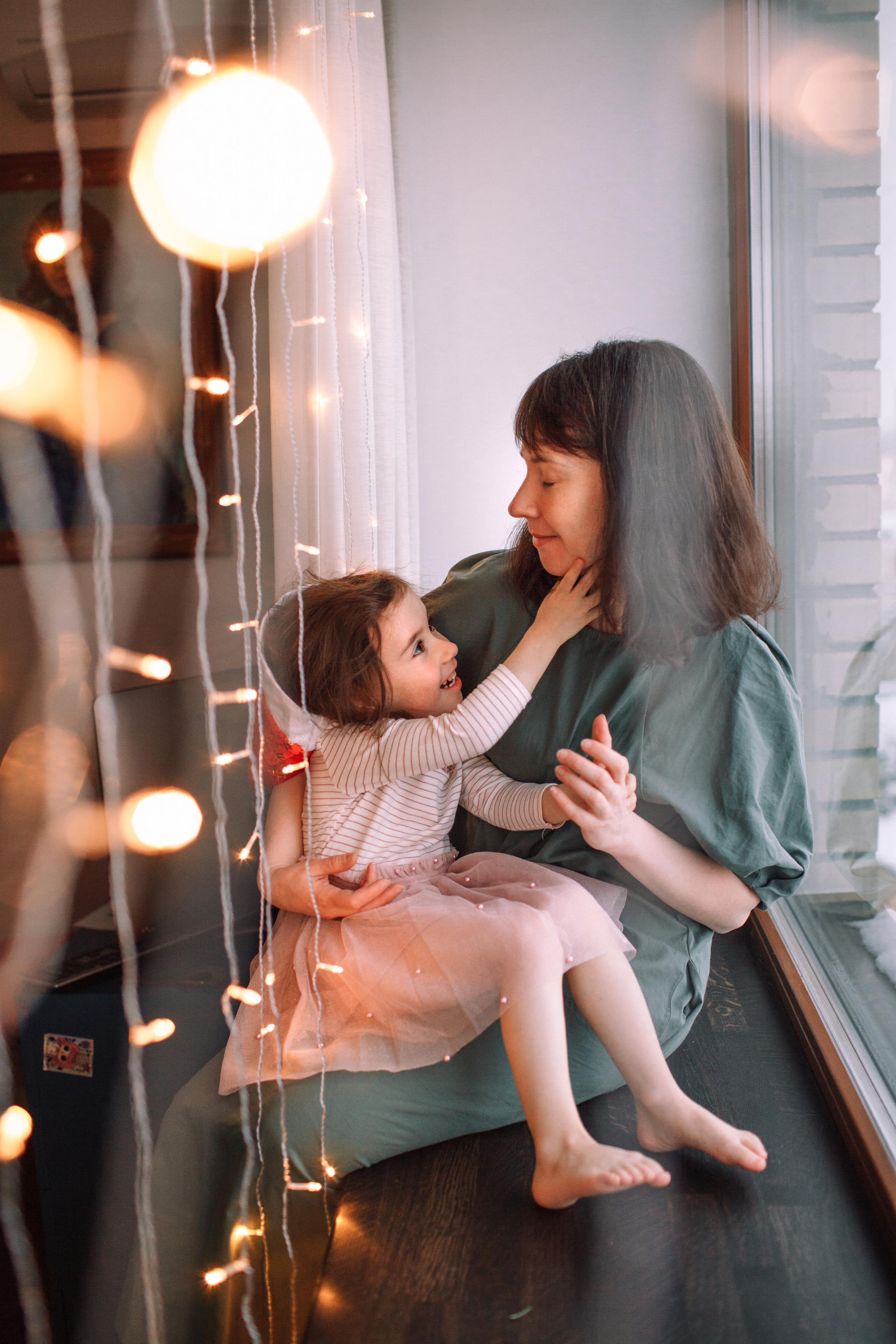 Алла, Андрей и девочки. Домашняя съемка. Детский и семейный фотограф в Москве и московской области Елена Титова