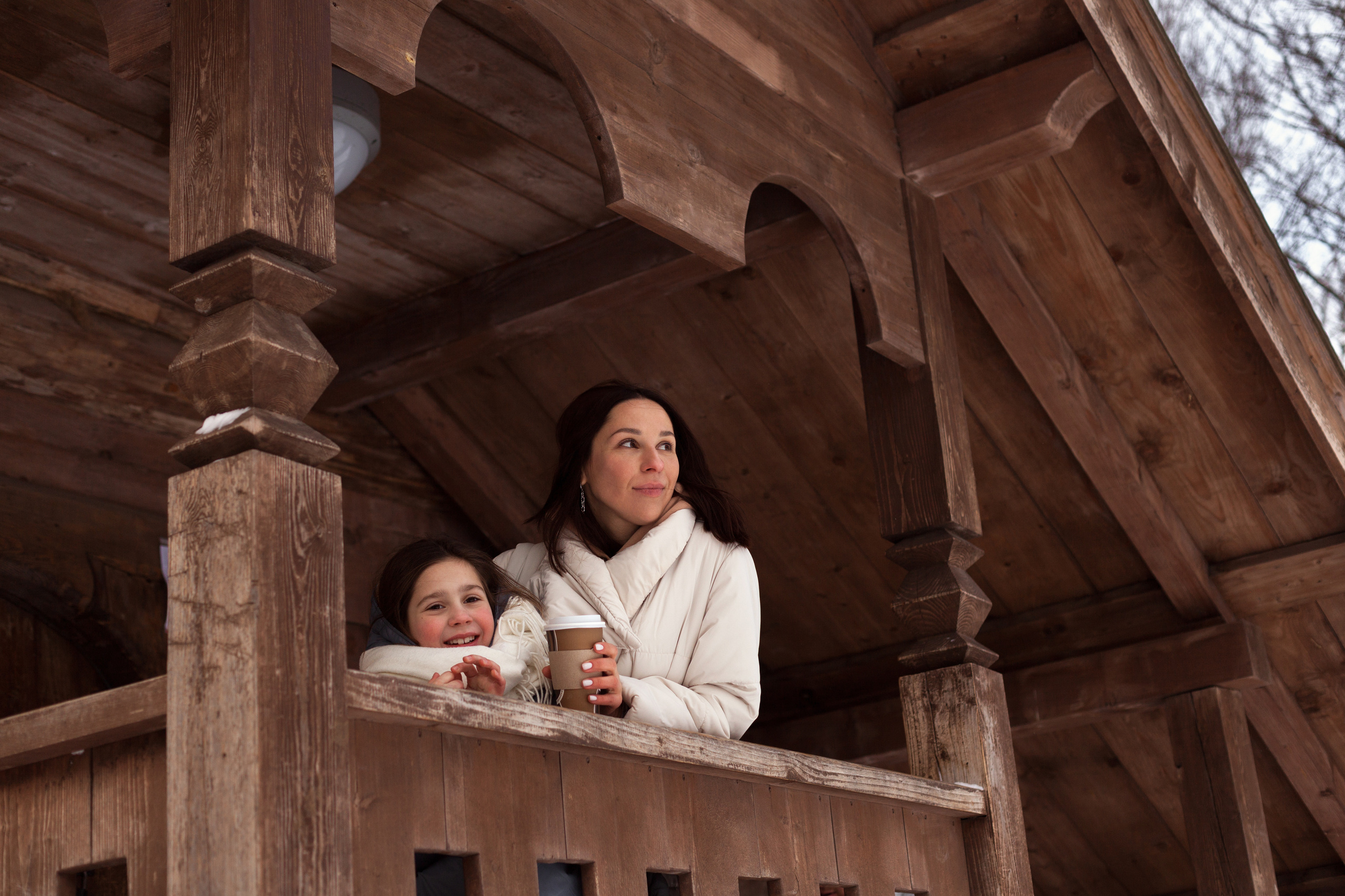 Семейная фотопрогулка зимой с родителями и бабушкой. Детский и семейный фотограф в Москве и московской области Елена Титова