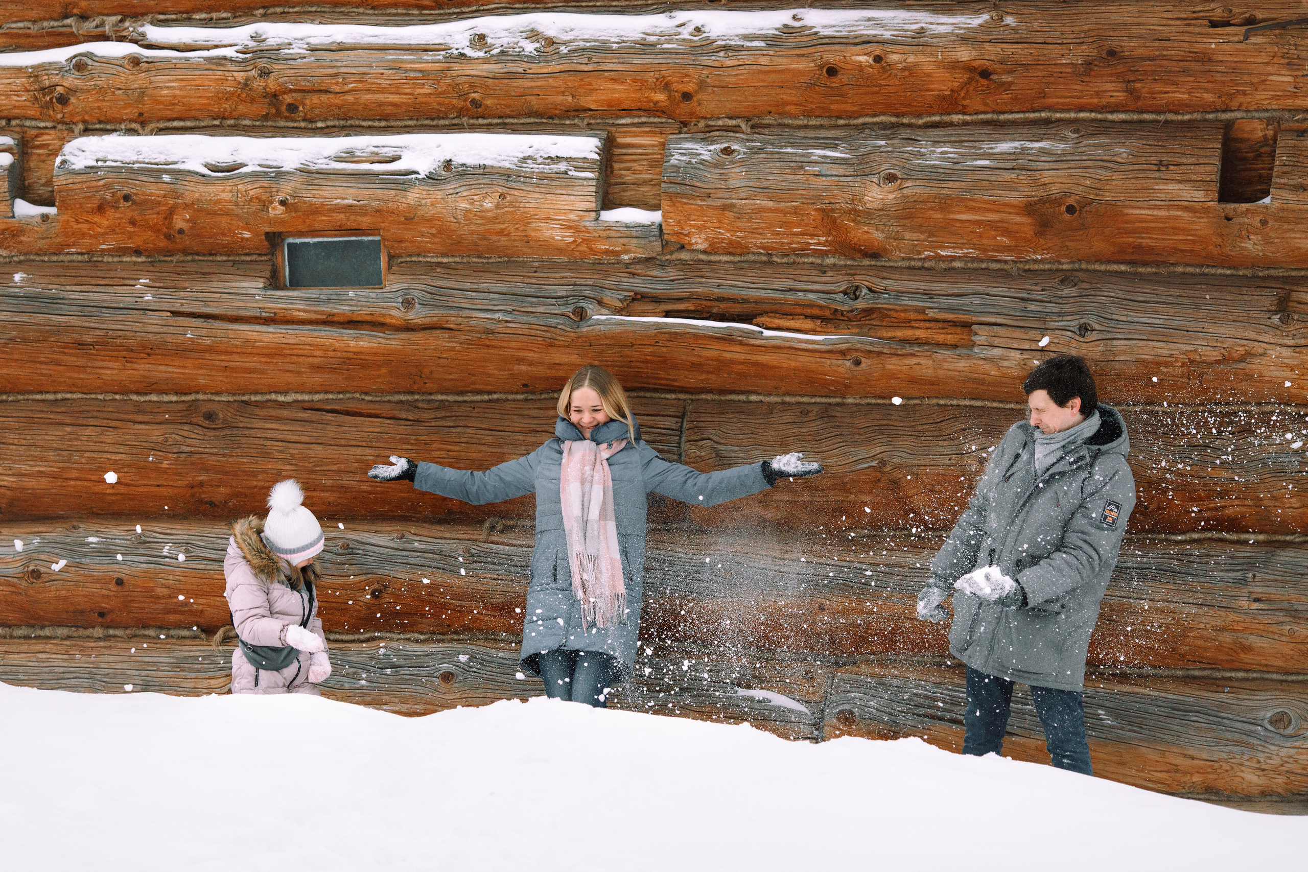 Семейная фотосессия в парке зимой. Детский и семейный фотограф в Москве и московской области Елена Титова