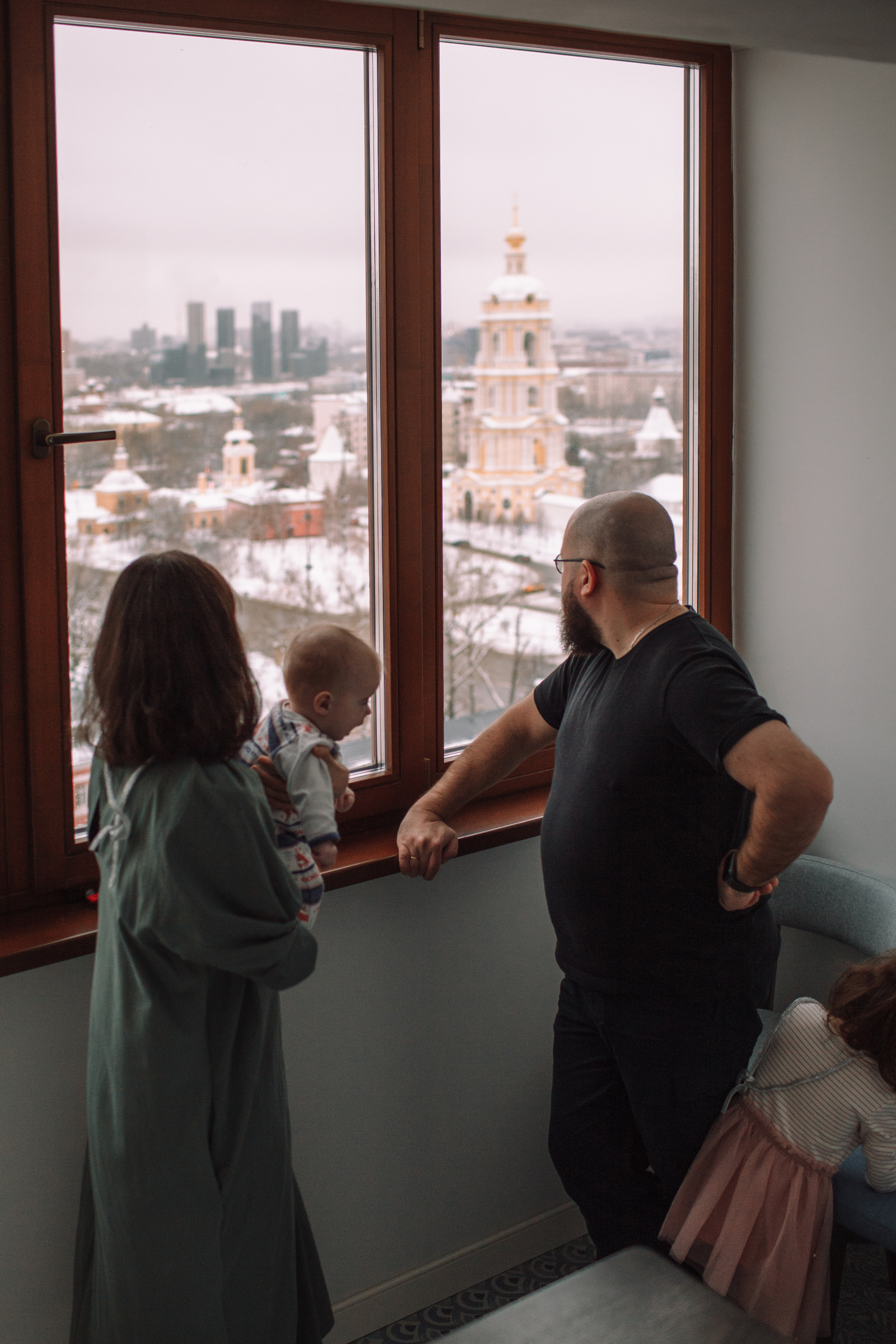 Алла, Андрей и девочки. Домашняя съемка. Детский и семейный фотограф в Москве и московской области Елена Титова