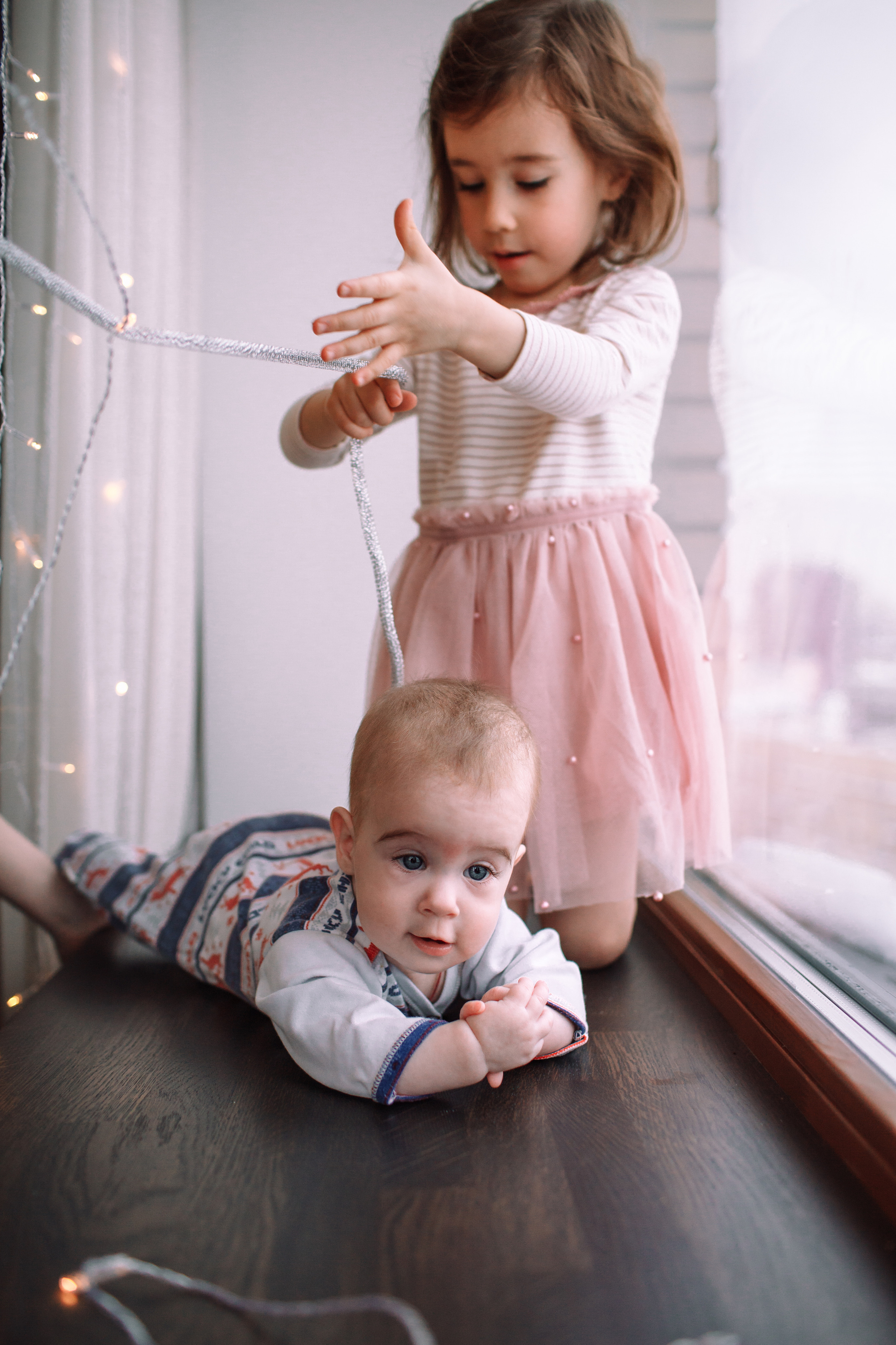 Алла, Андрей и девочки. Домашняя съемка. Детский и семейный фотограф в Москве и московской области Елена Титова