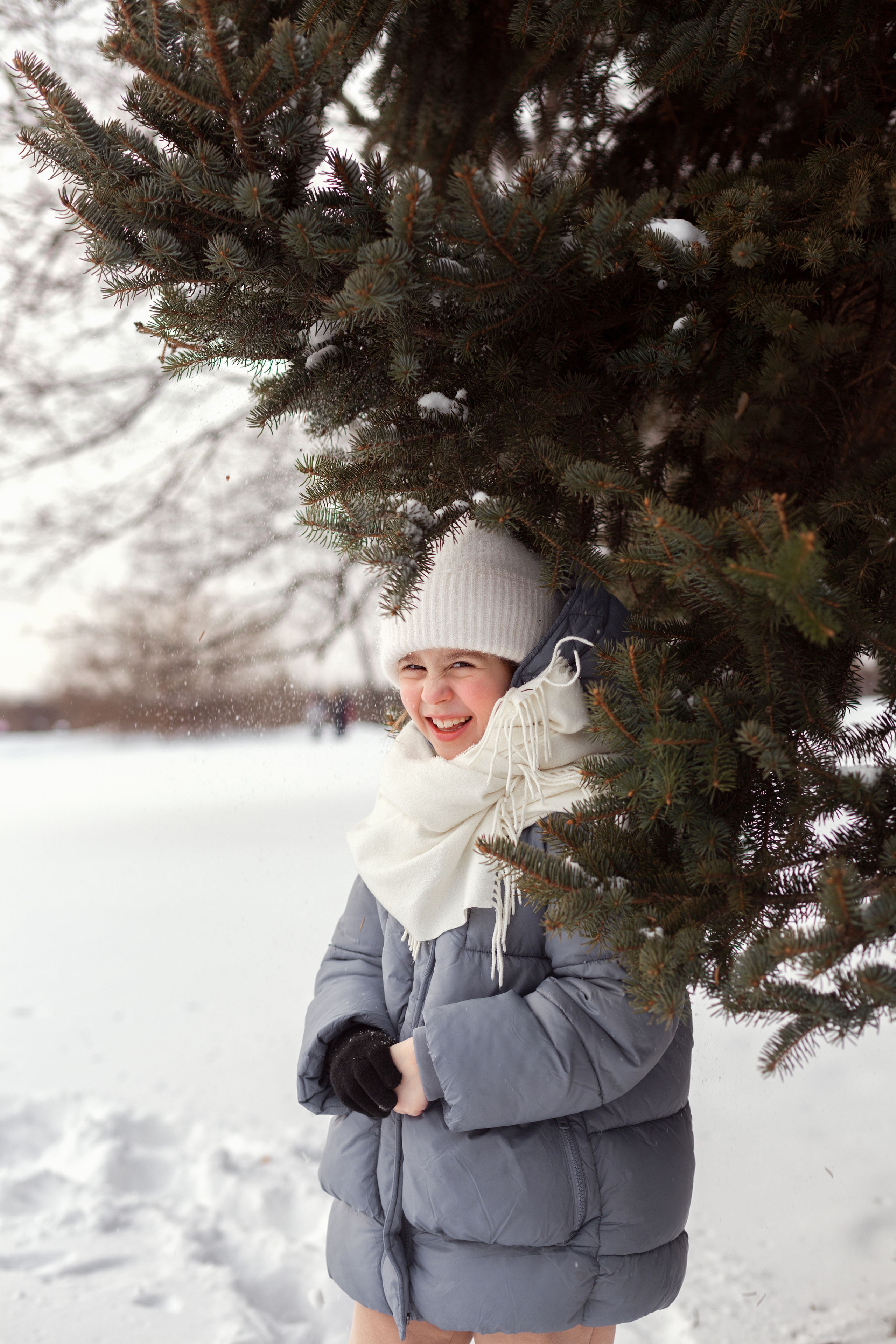 Семейная фотопрогулка зимой с родителями и бабушкой. Детский и семейный фотограф в Москве и московской области Елена Титова