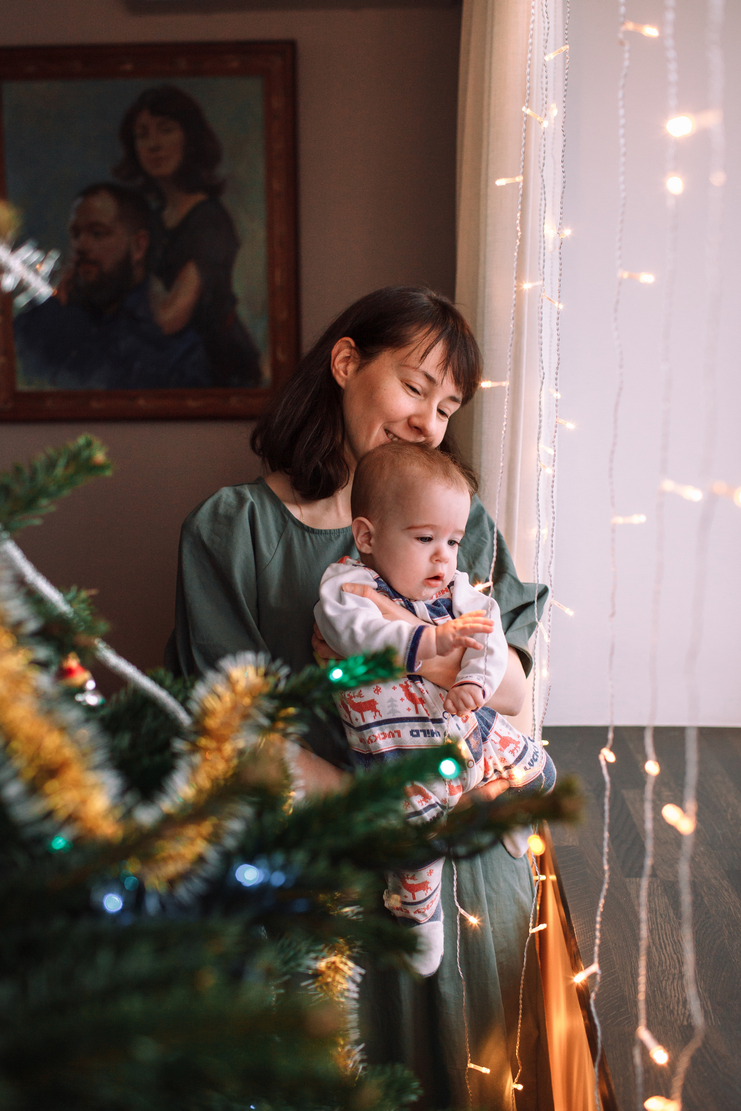 Алла, Андрей и девочки. Домашняя съемка. Детский и семейный фотограф в Москве и московской области Елена Титова