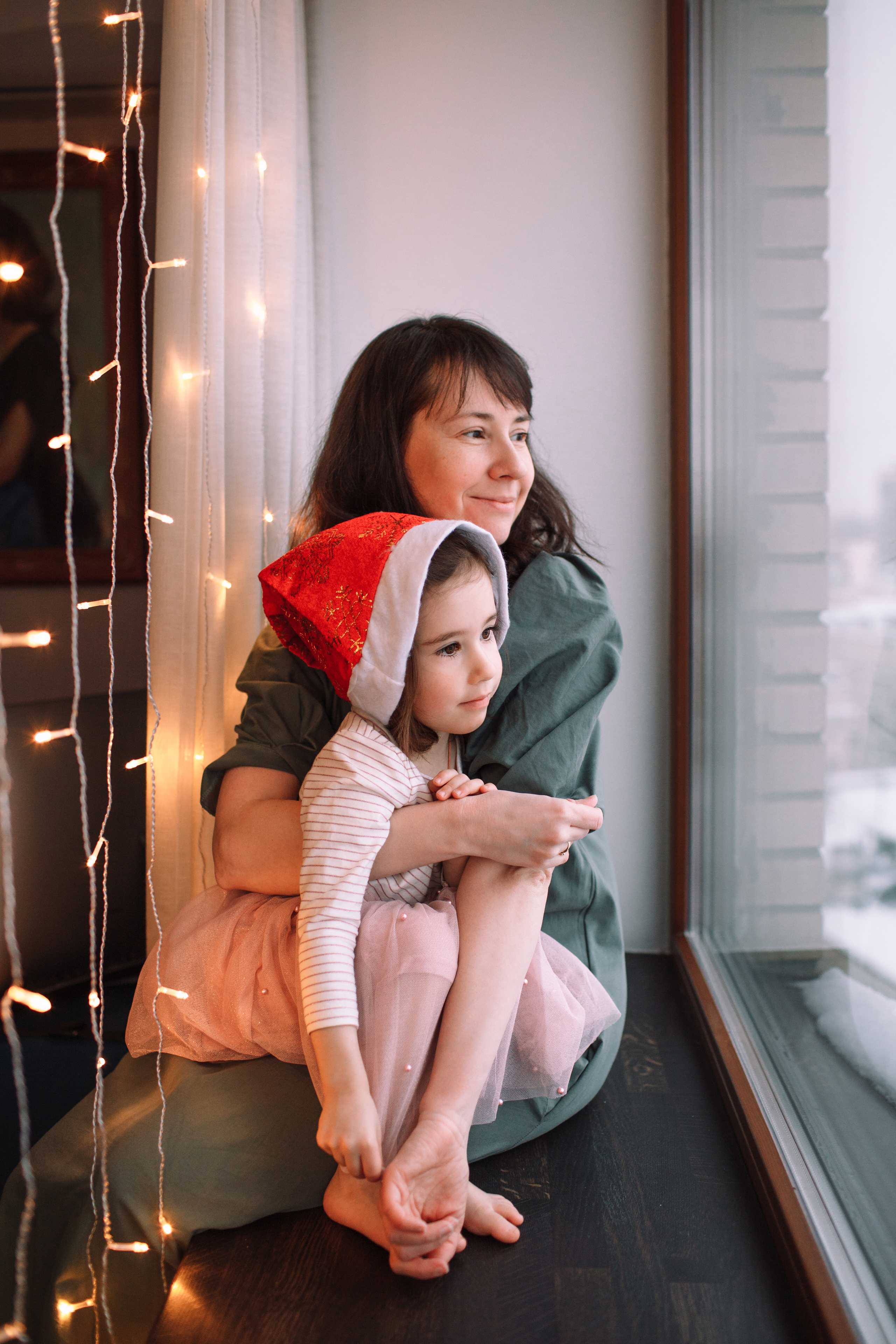 Алла, Андрей и девочки. Домашняя съемка. Детский и семейный фотограф в Москве и московской области Елена Титова