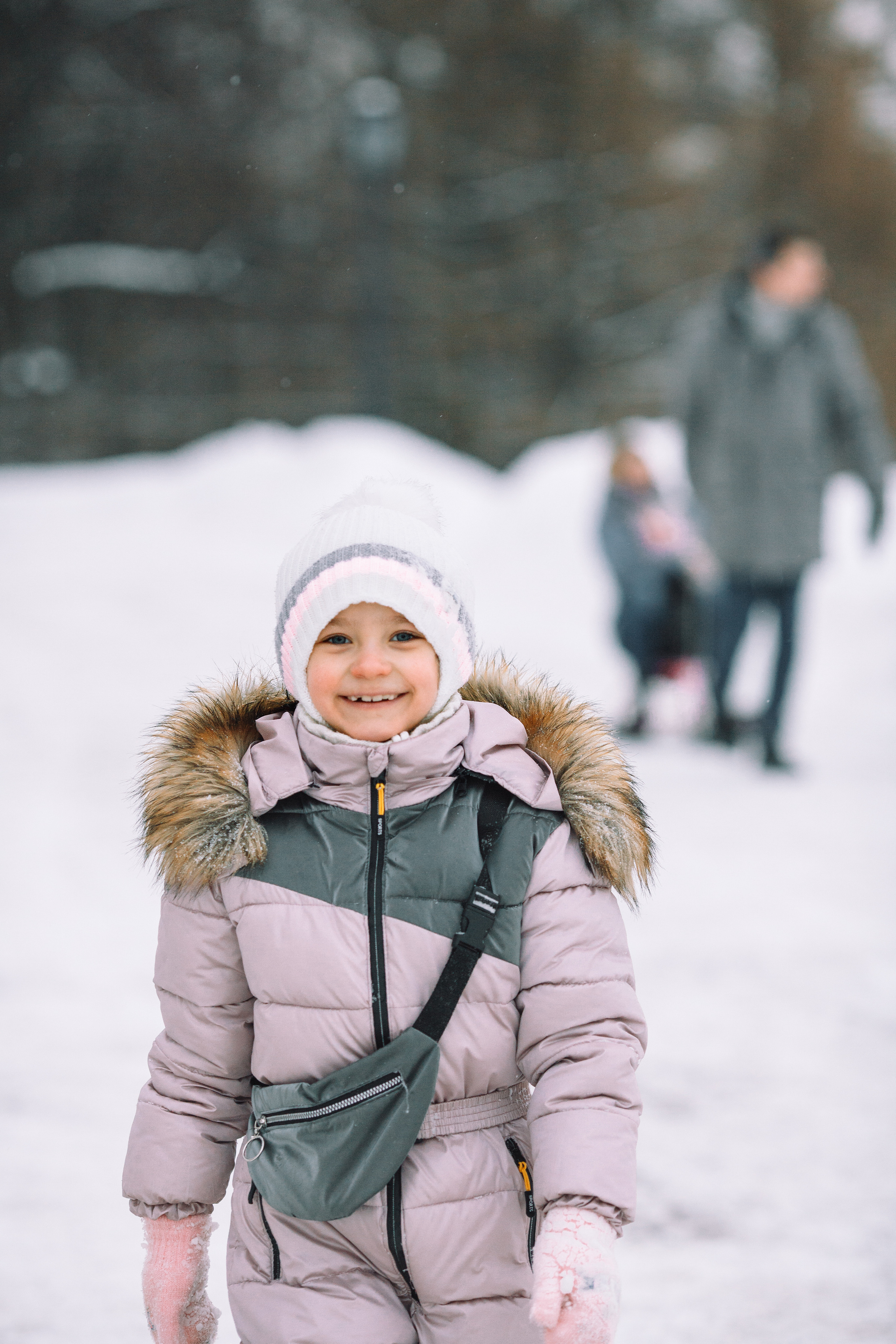 Семейная фотосессия в парке зимой. Детский и семейный фотограф в Москве и московской области Елена Титова