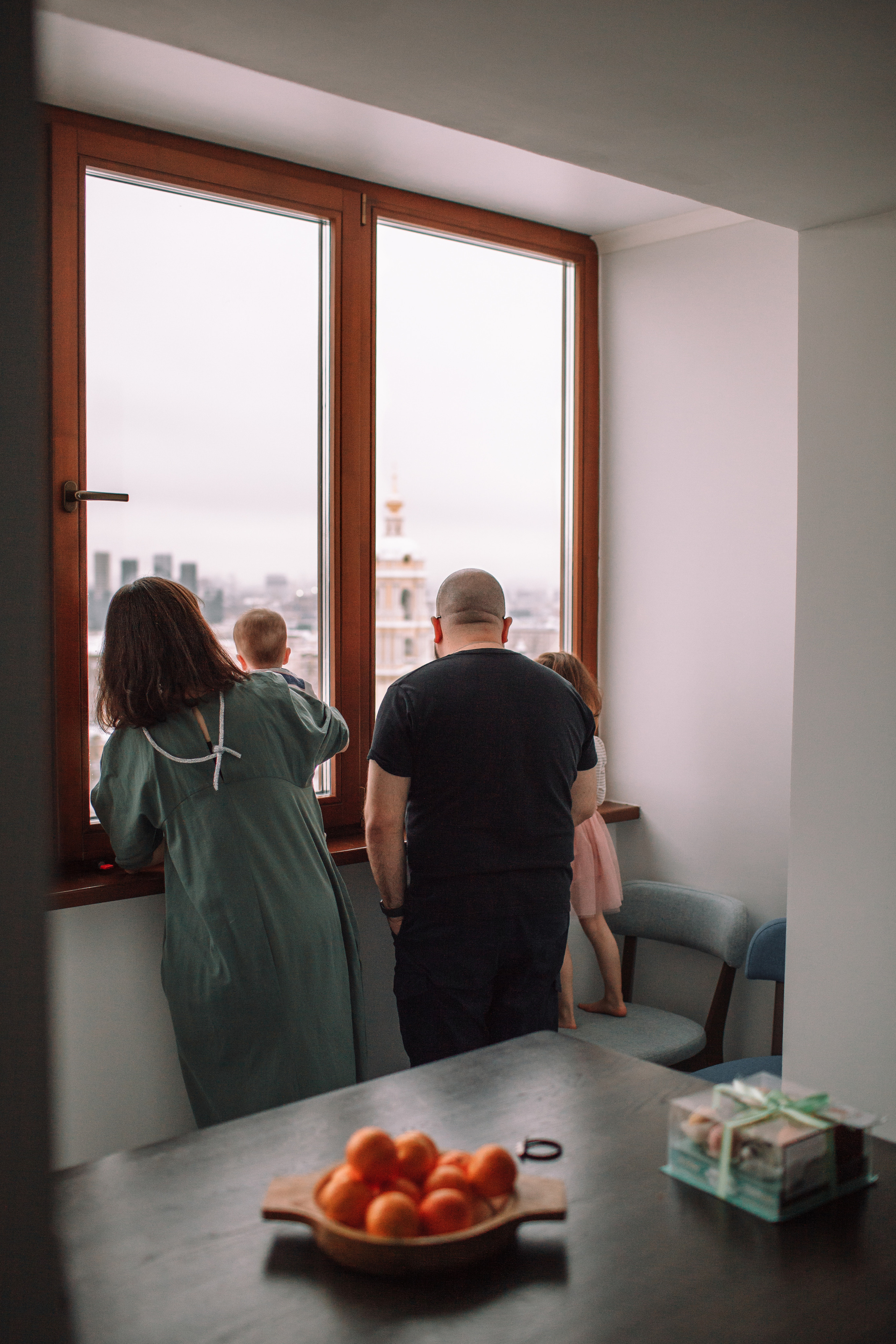 Алла, Андрей и девочки. Домашняя съемка. Детский и семейный фотограф в Москве и московской области Елена Титова