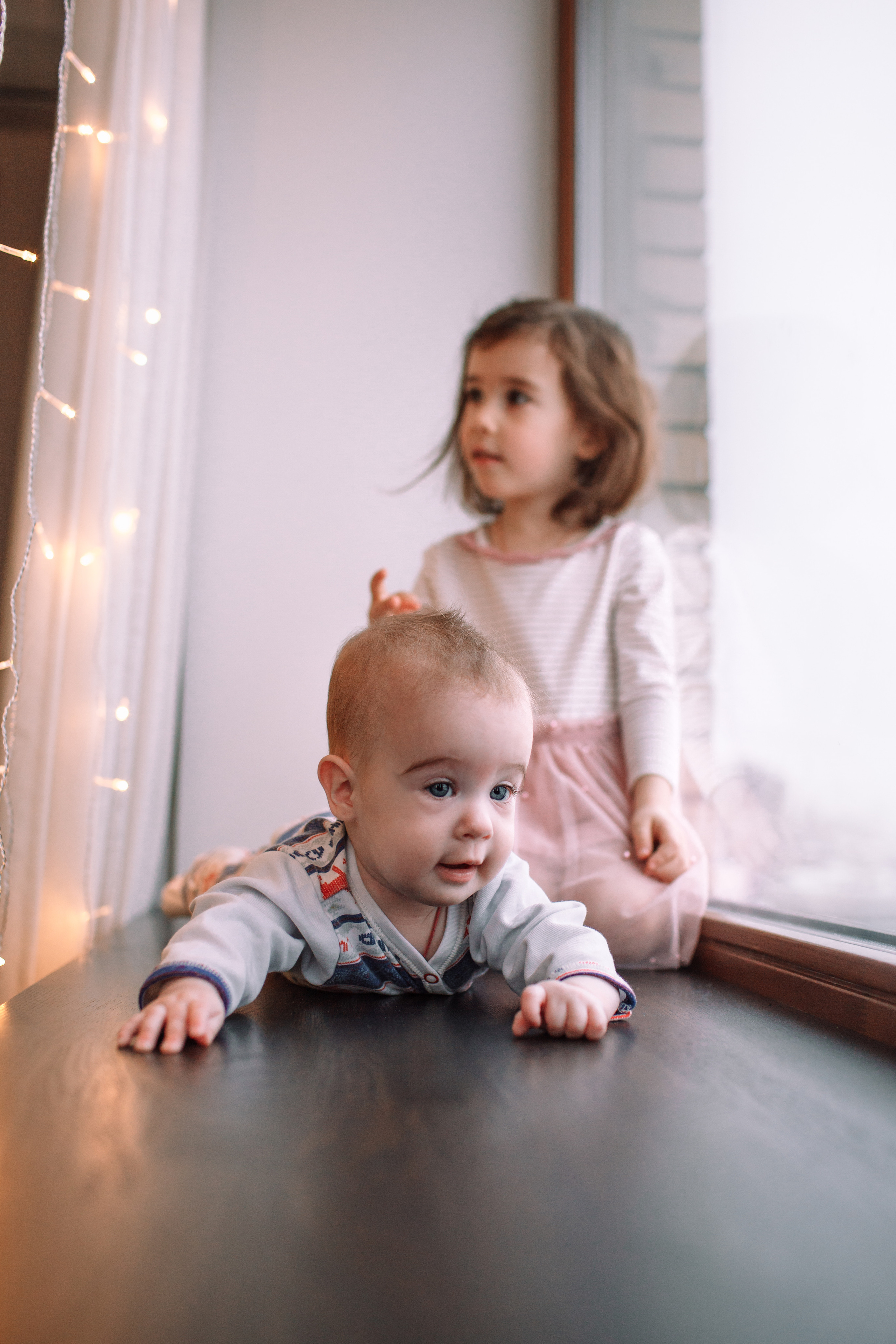 Алла, Андрей и девочки. Домашняя съемка. Детский и семейный фотограф в Москве и московской области Елена Титова