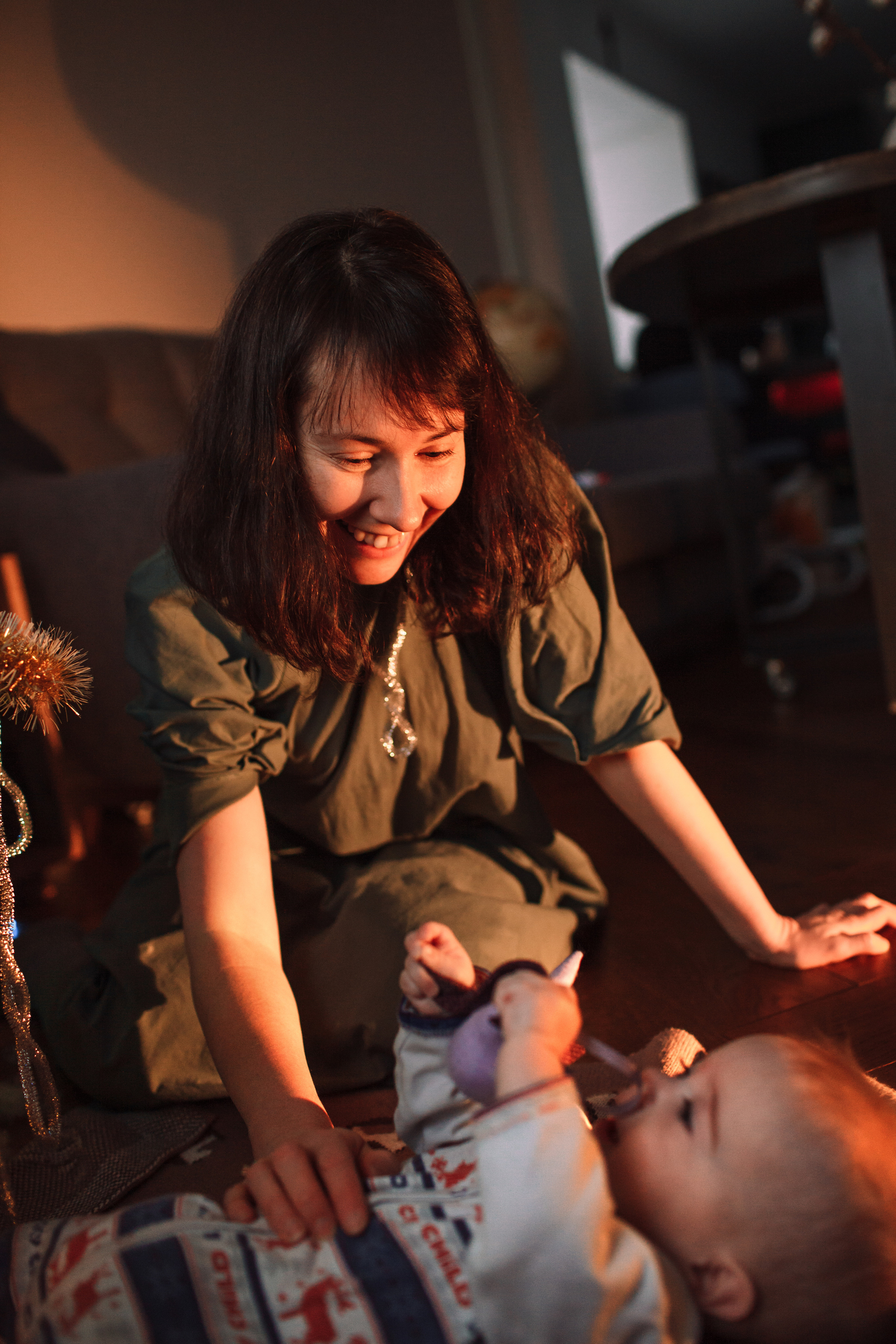Алла, Андрей и девочки. Домашняя съемка. Детский и семейный фотограф в Москве и московской области Елена Титова