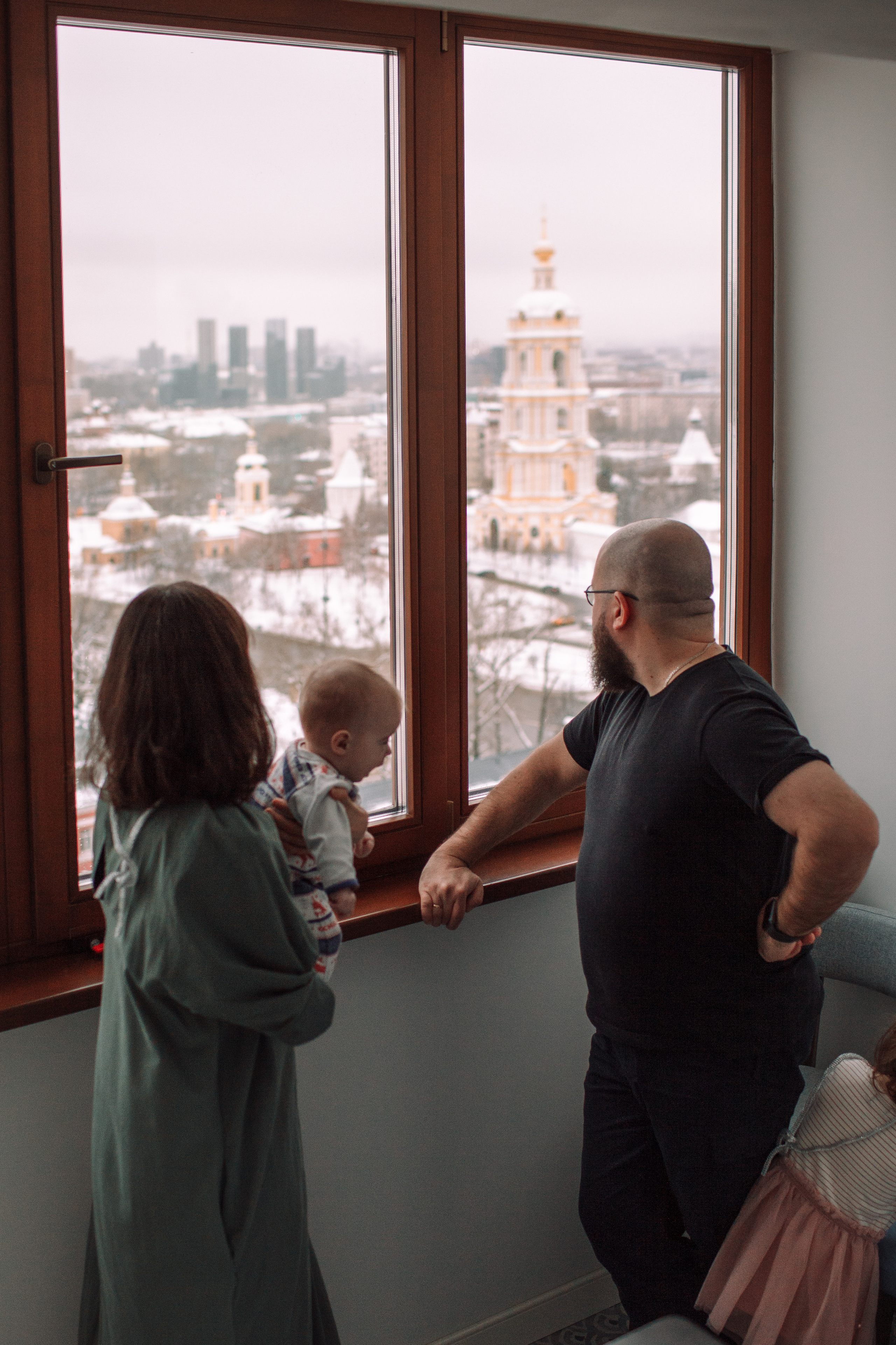 Алла, Андрей и девочки. Домашняя съемка. Детский и семейный фотограф в Москве и московской области Елена Титова