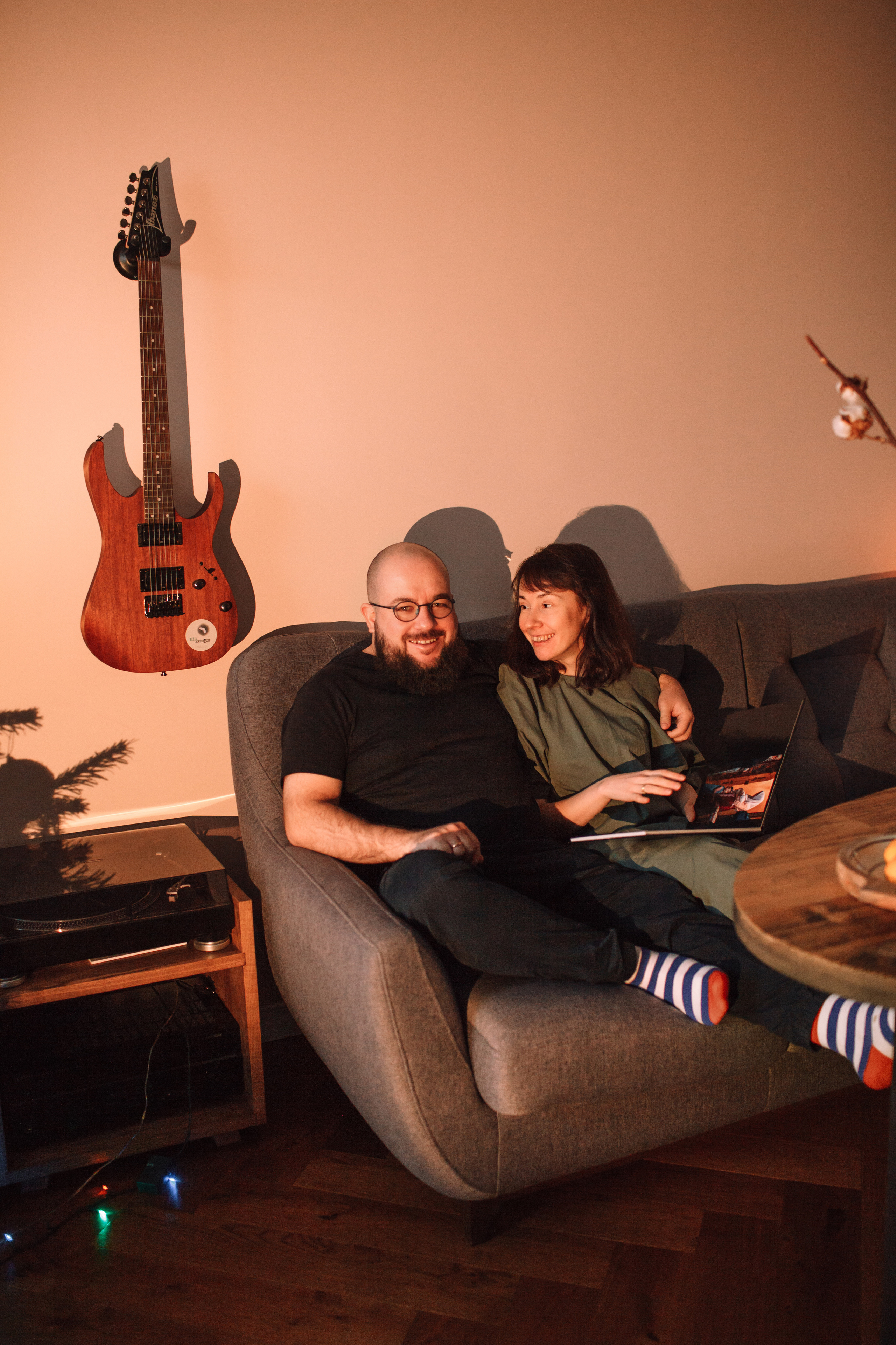 Алла, Андрей и девочки. Домашняя съемка. Детский и семейный фотограф в Москве и московской области Елена Титова