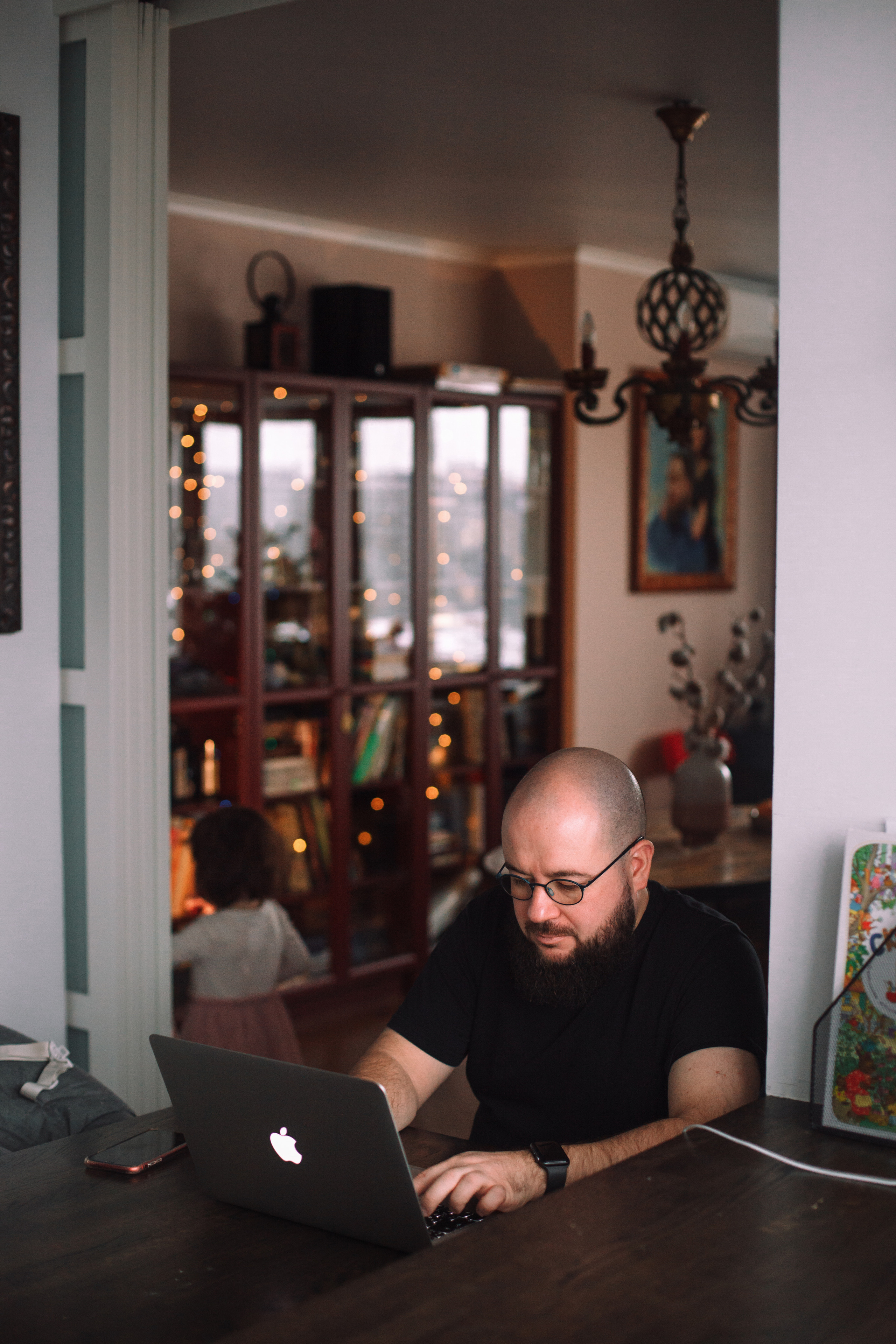 Алла, Андрей и девочки. Домашняя съемка. Детский и семейный фотограф в Москве и московской области Елена Титова