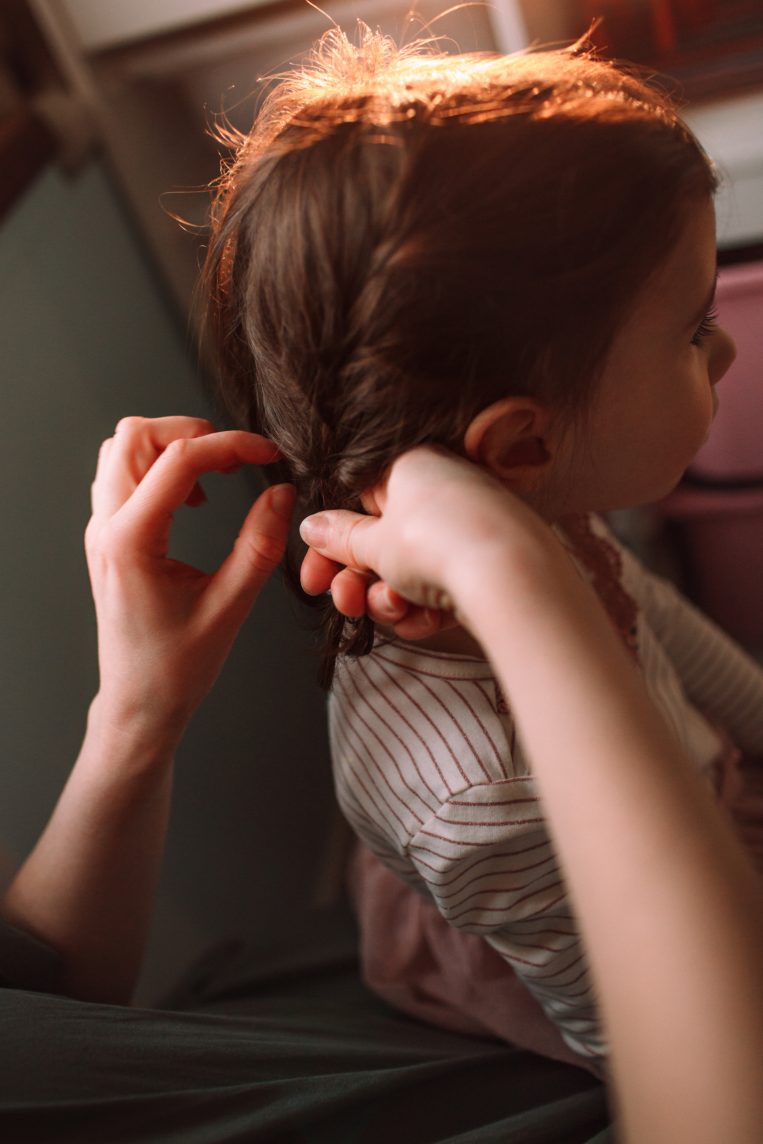 Алла, Андрей и девочки. Домашняя съемка. Детский и семейный фотограф в Москве и московской области Елена Титова