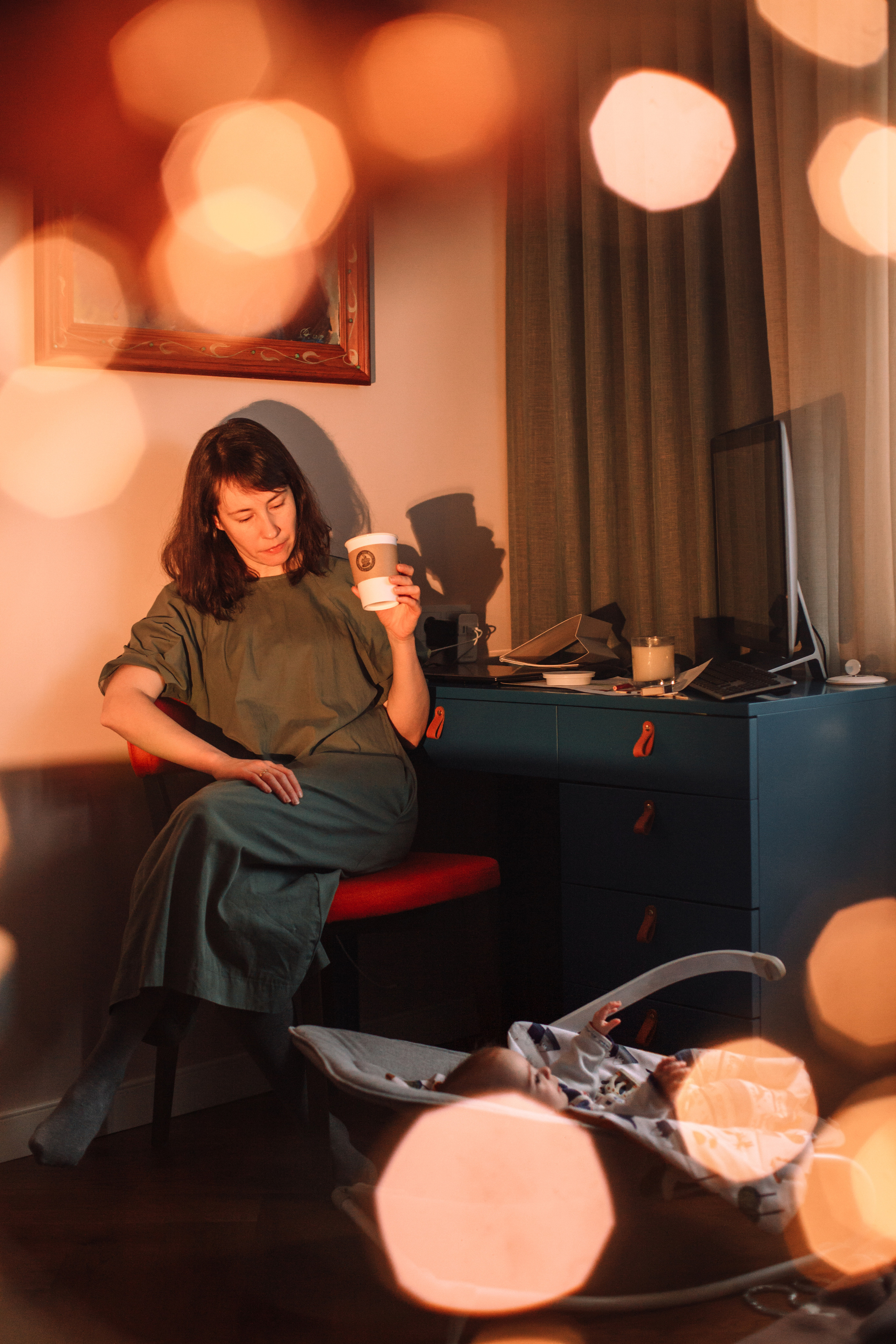 Алла, Андрей и девочки. Домашняя съемка. Детский и семейный фотограф в Москве и московской области Елена Титова