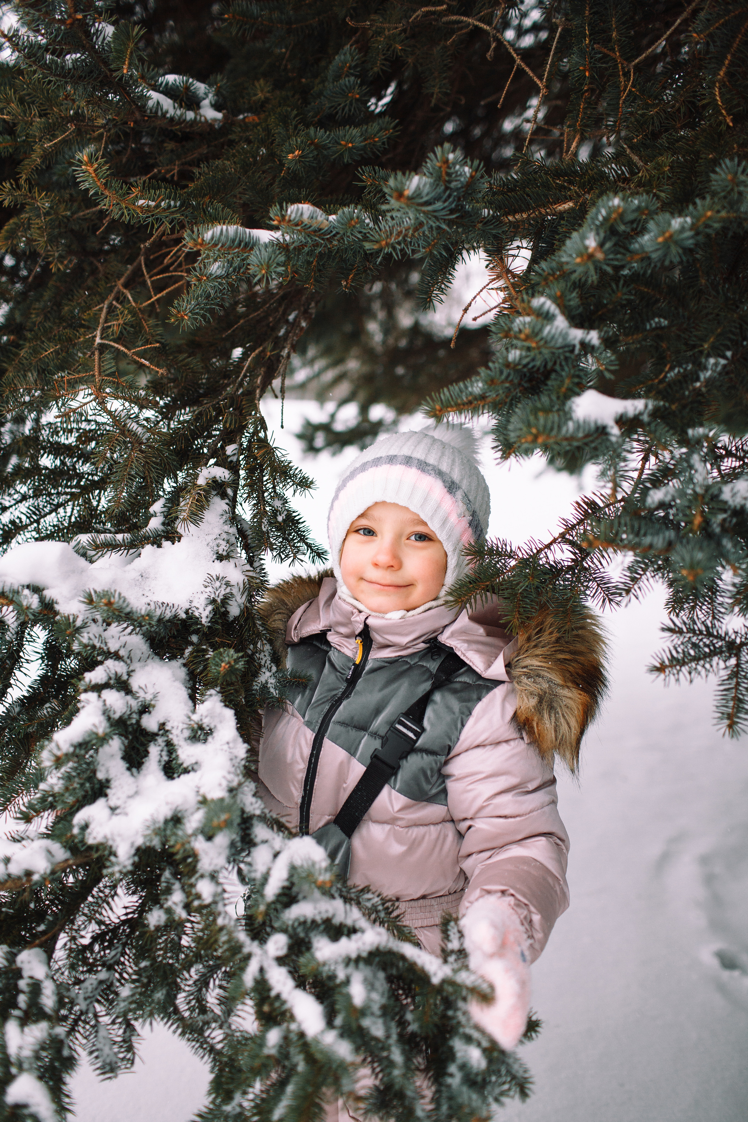 Семейная фотосессия в парке зимой. Детский и семейный фотограф в Москве и московской области Елена Титова