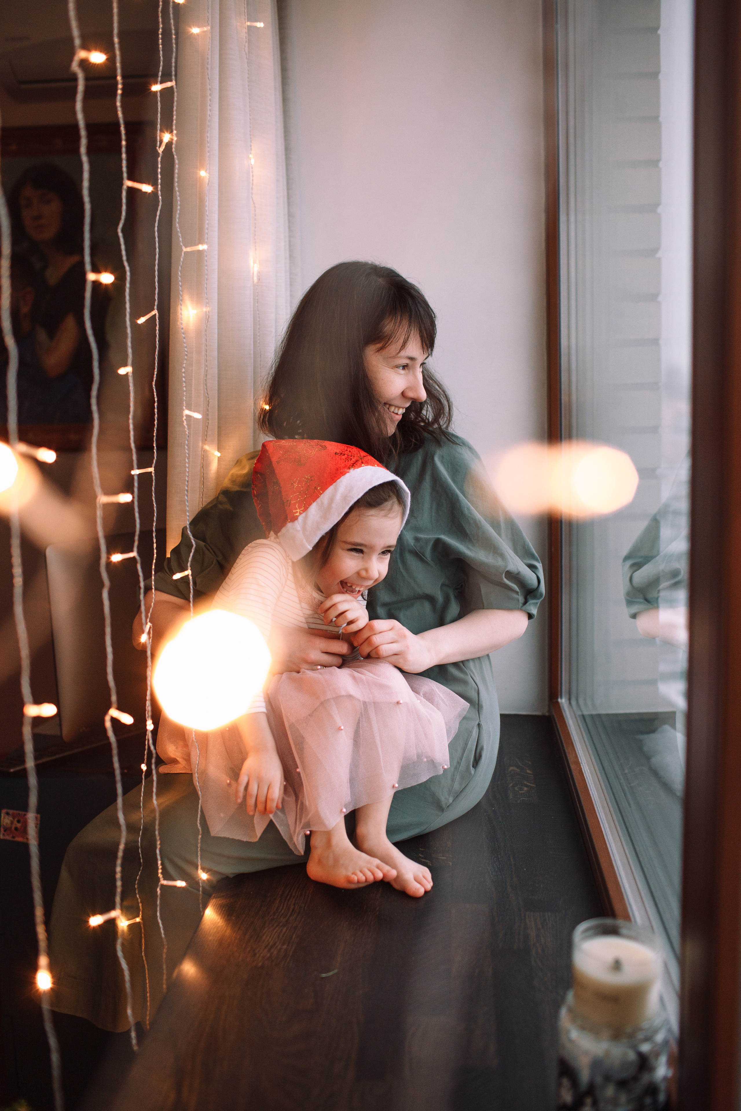 Алла, Андрей и девочки. Домашняя съемка. Детский и семейный фотограф в Москве и московской области Елена Титова