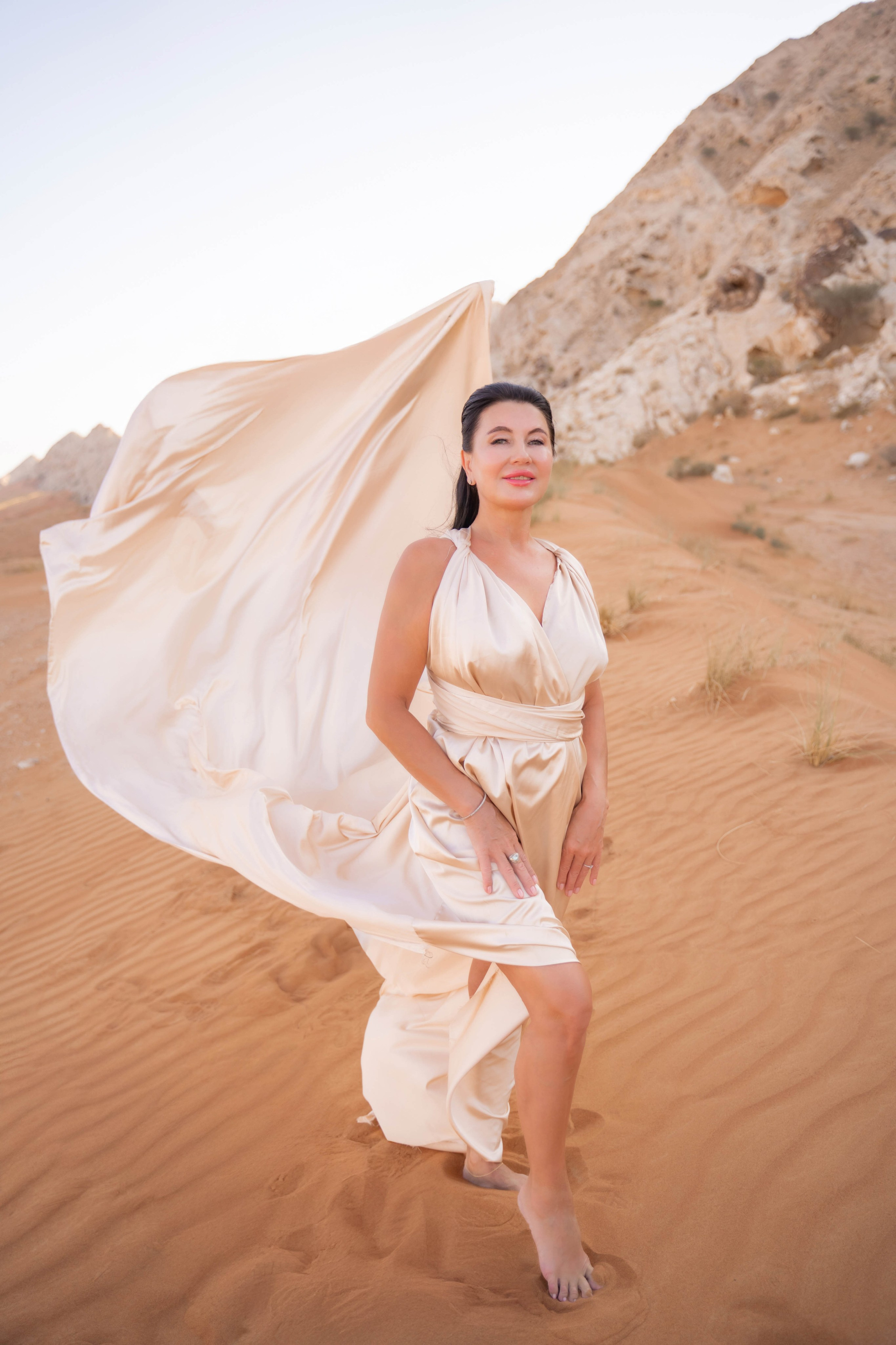 Фотосессия с летящими платьями в Дубае. Фотограф и видеограф в Москве и Абу Даби Мария Кулагина